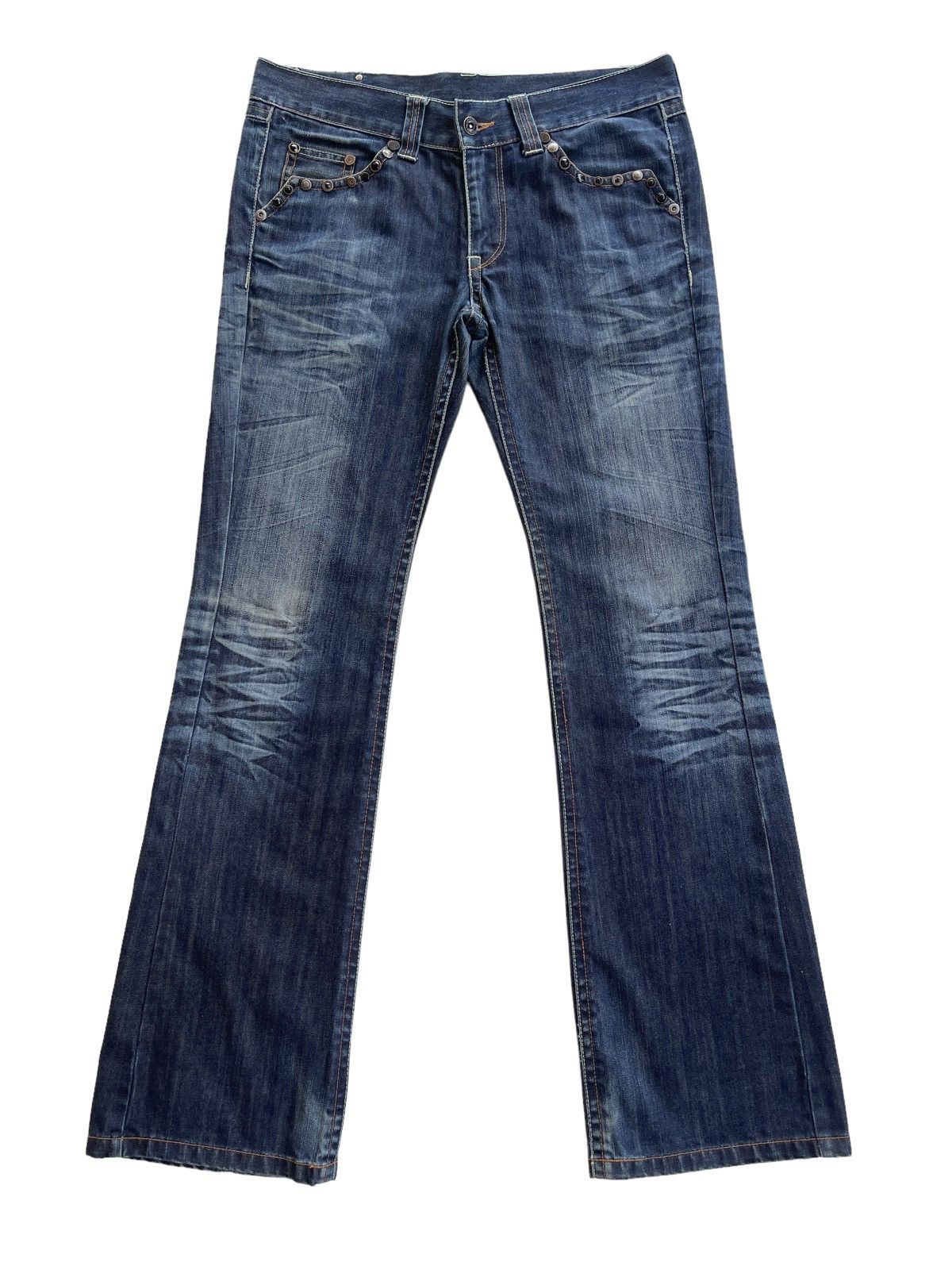 semanticdesign Japanese brand SemanticDesign Flare Jeans Size US 33 - 1 Thumbnail