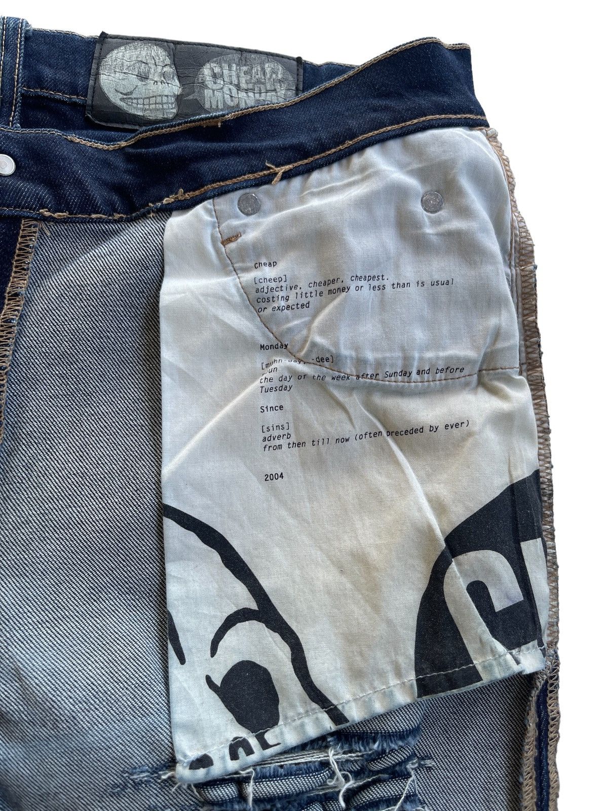 Cheap Monday Ripped Stretch Slim Fit Distressed Denim Size US 32 / EU 48 - 12 Thumbnail