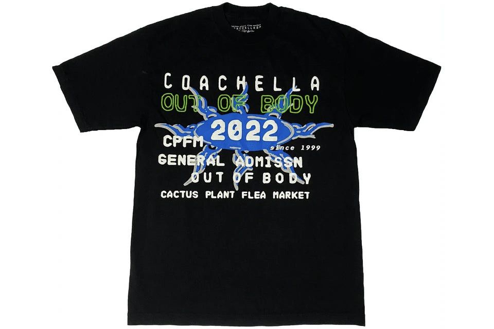 Image of Cactus Plant Flea Market Coachella Weekend 2 T-Shirt Black, Men's (Size XL)