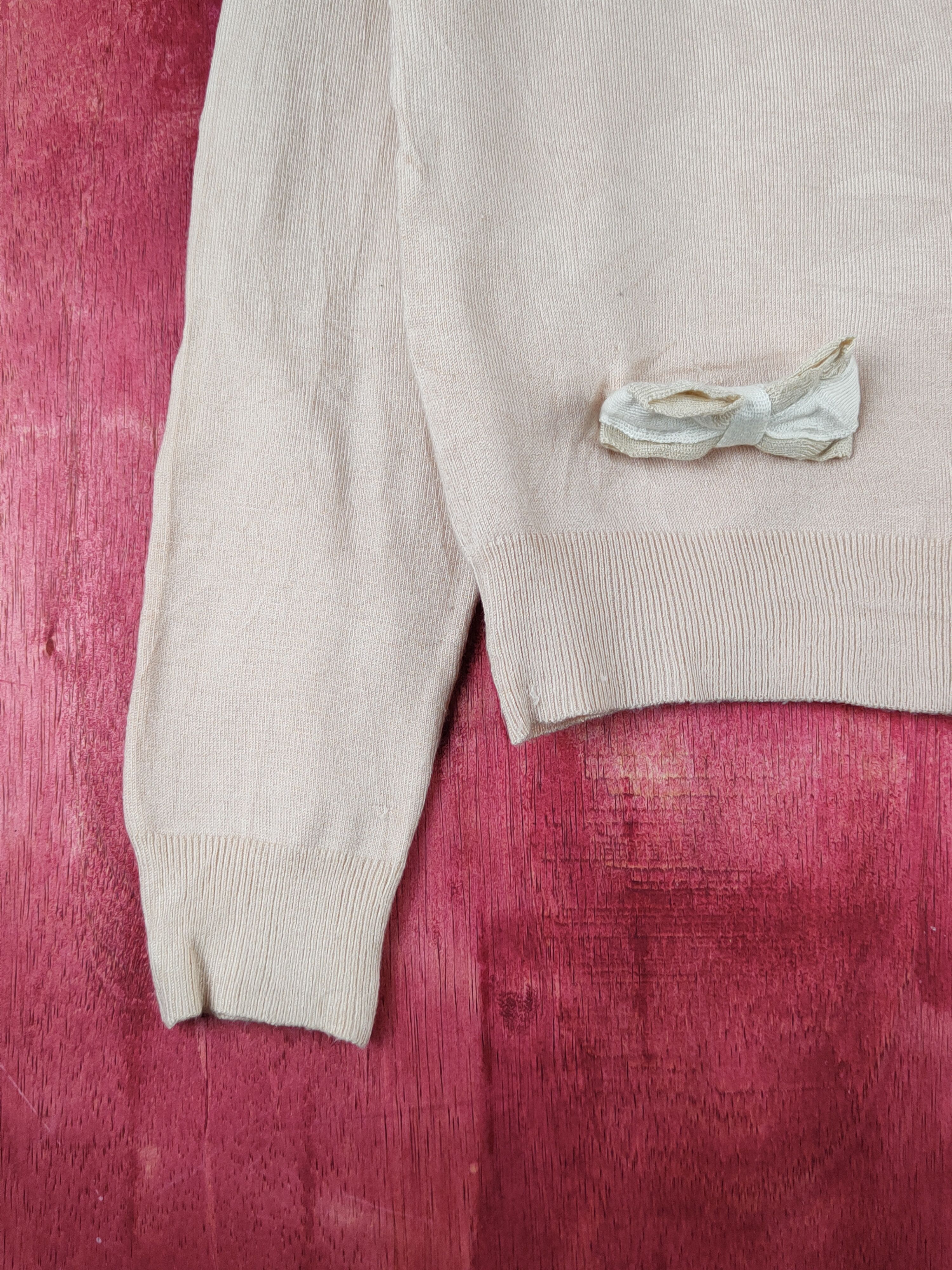 Japanese Brand Sorridere Light Peach Knitwear Cardigan #S1216 Size S / US 4 / IT 40 - 5 Thumbnail