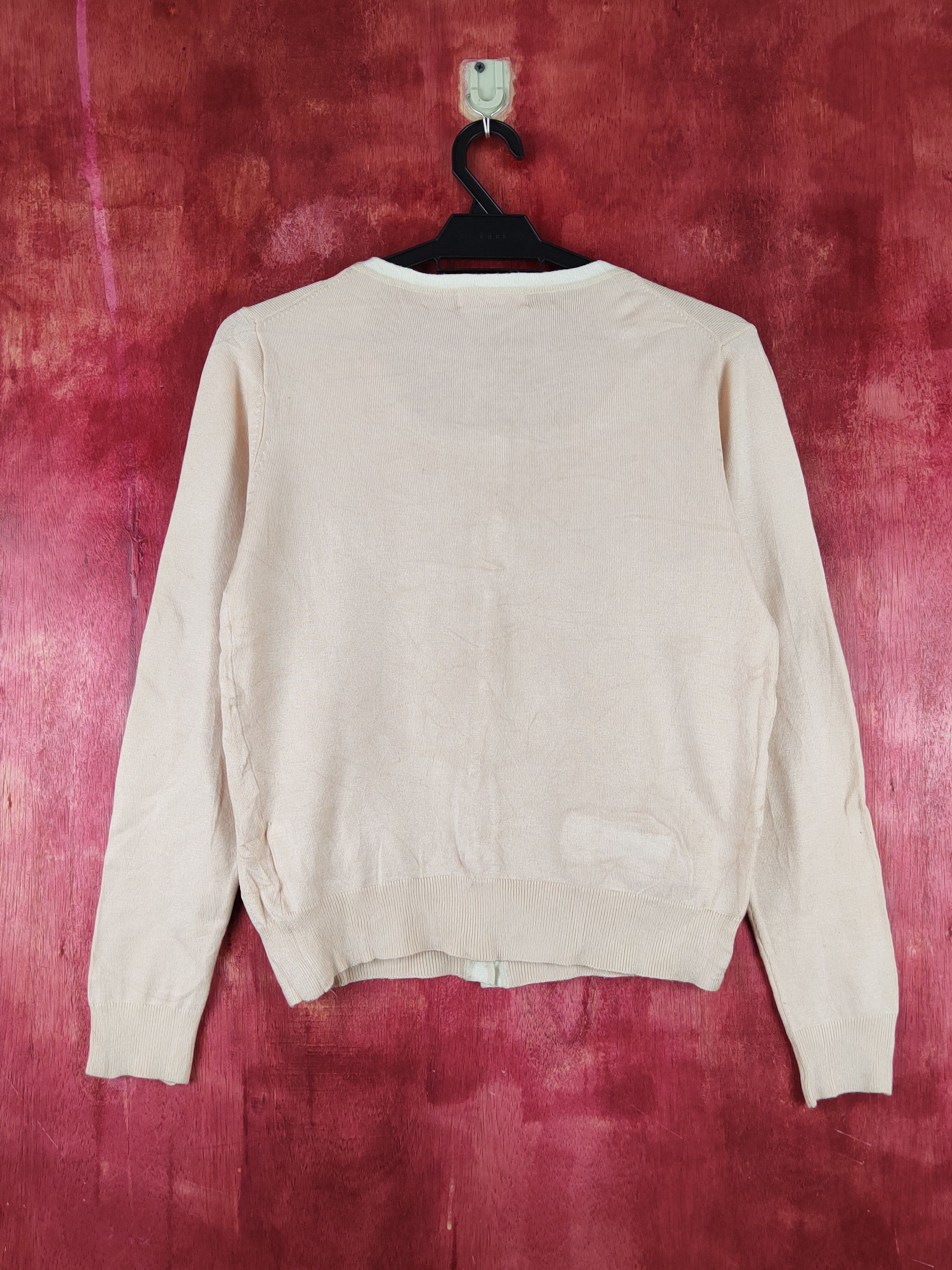 Japanese Brand Sorridere Light Peach Knitwear Cardigan #S1216 Size S / US 4 / IT 40 - 8 Thumbnail