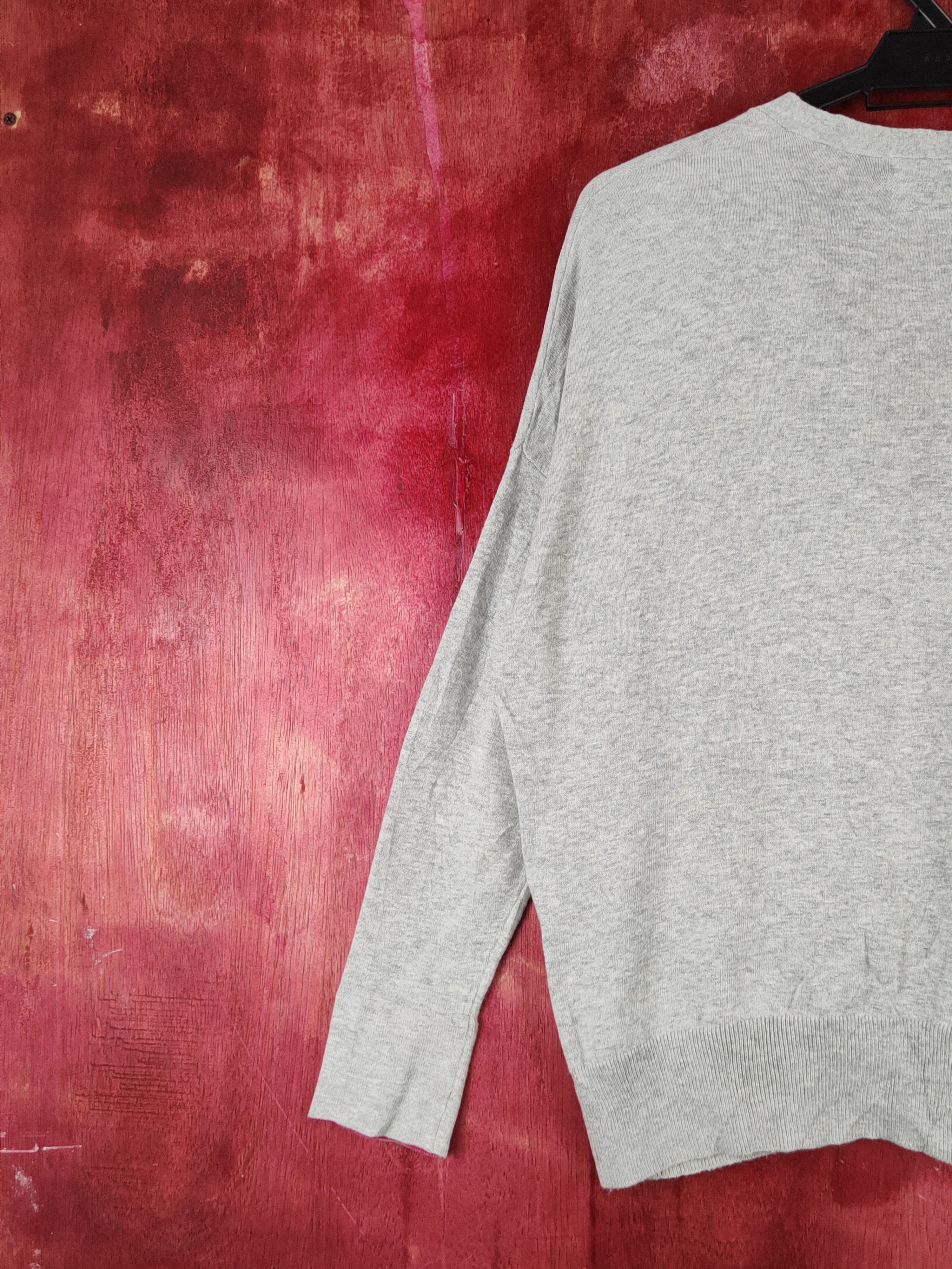 Japanese Brand Studio Clip Gray Knitwear Cardigan #S1214 Size L / US 10 / IT 46 - 10 Thumbnail