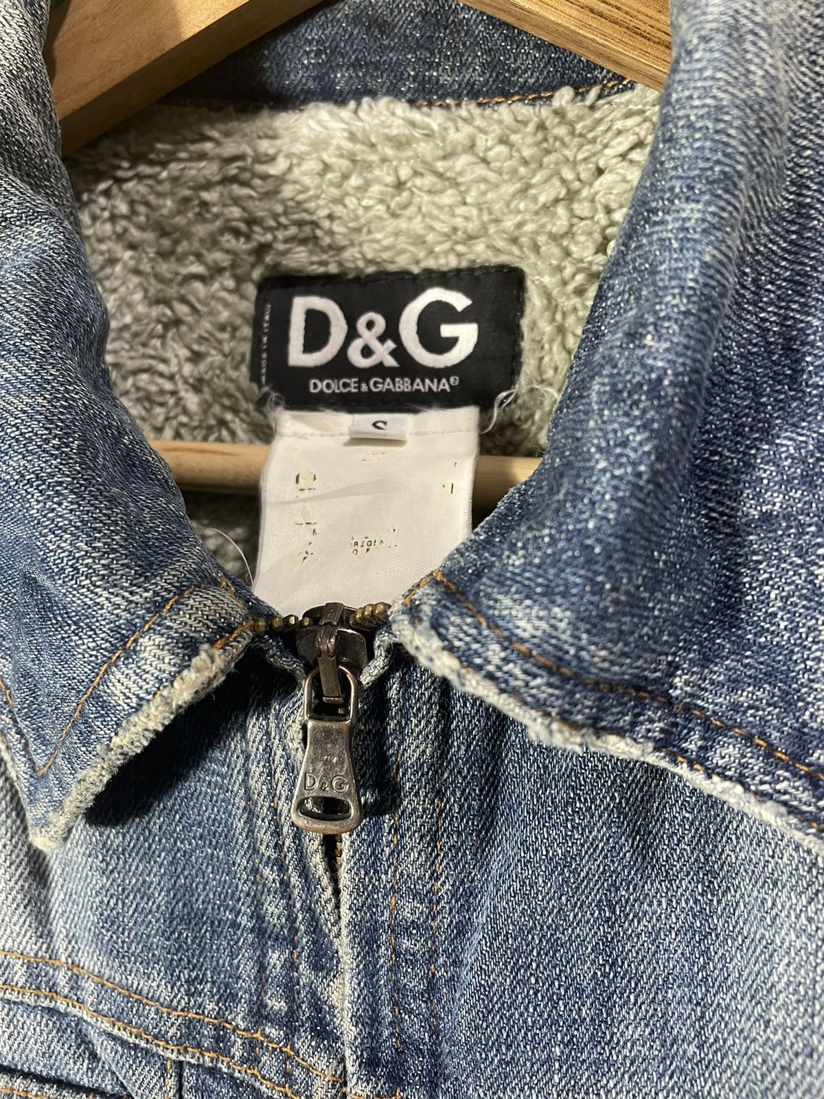 Dolce & Gabbana Vintage DnG Denime Jackets with Sherpa Inside Size US S / EU 44-46 / 1 - 6 Thumbnail