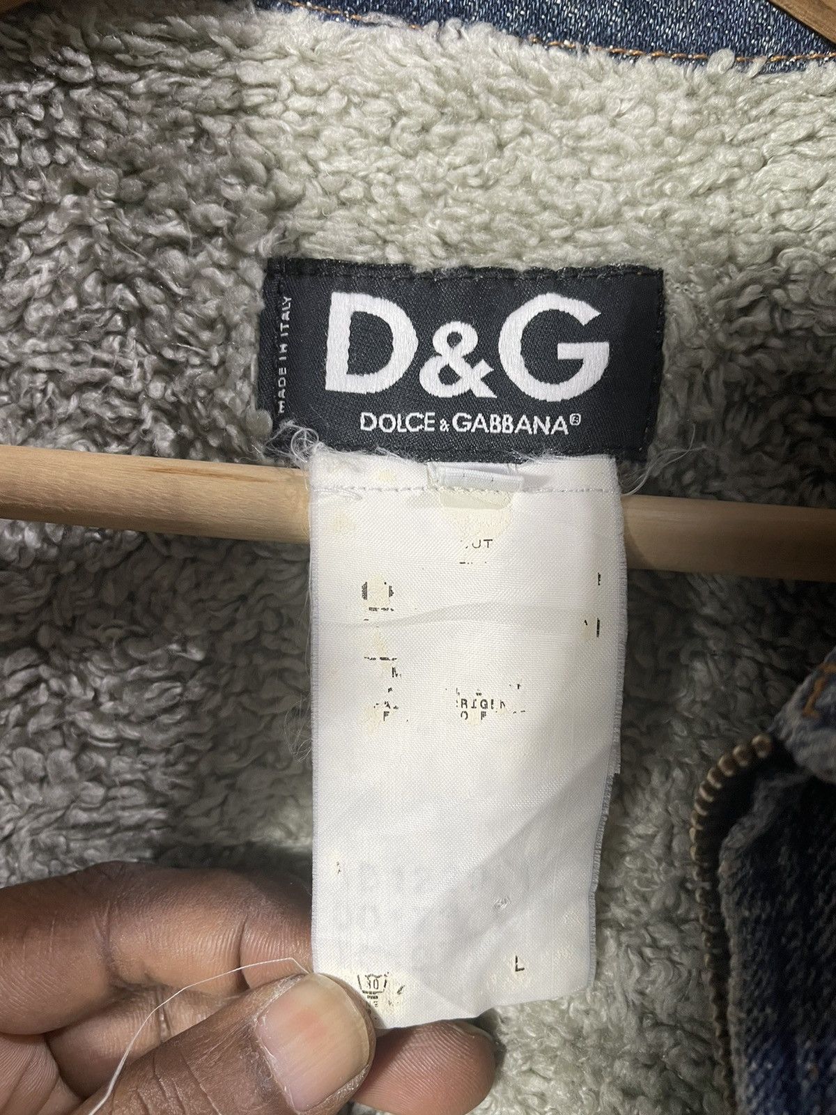Dolce & Gabbana Vintage DnG Denime Jackets with Sherpa Inside Size US S / EU 44-46 / 1 - 8 Thumbnail