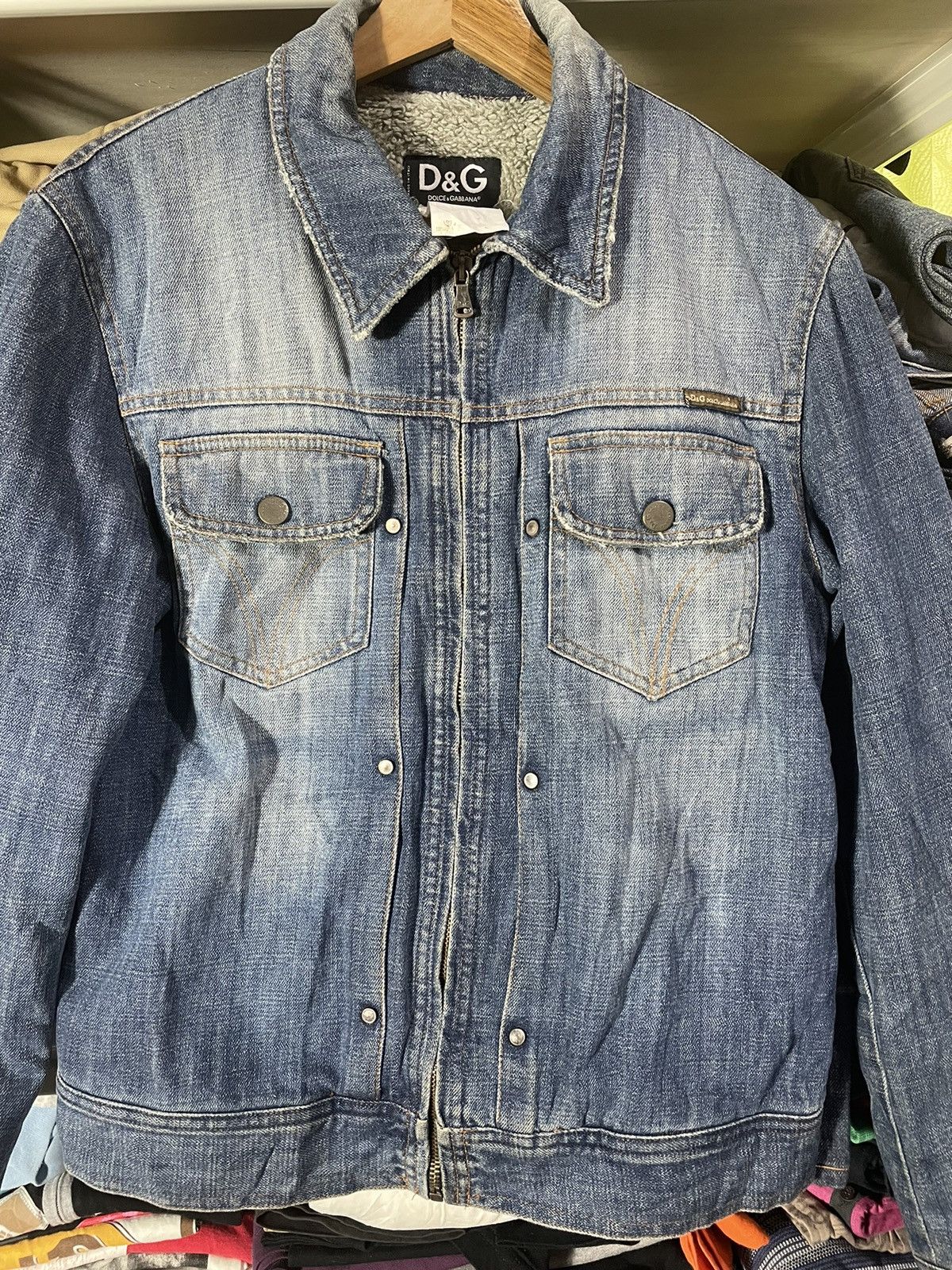 Dolce & Gabbana Vintage DnG Denime Jackets with Sherpa Inside Size US S / EU 44-46 / 1 - 3 Thumbnail