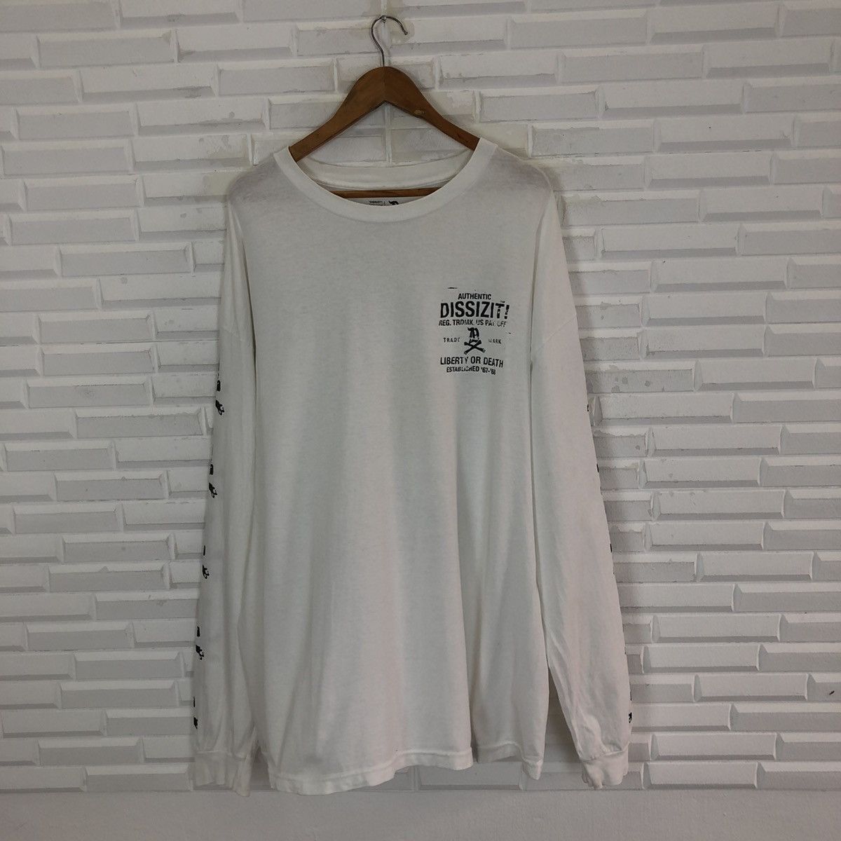 Dissizit × Seditionaries × Vintage DISSIZIT! LEBERTY OR DEATH VINTAGE LONG SLEEVE SHIRT Size US XXL / EU 58 / 5 - 2 Thumbnail