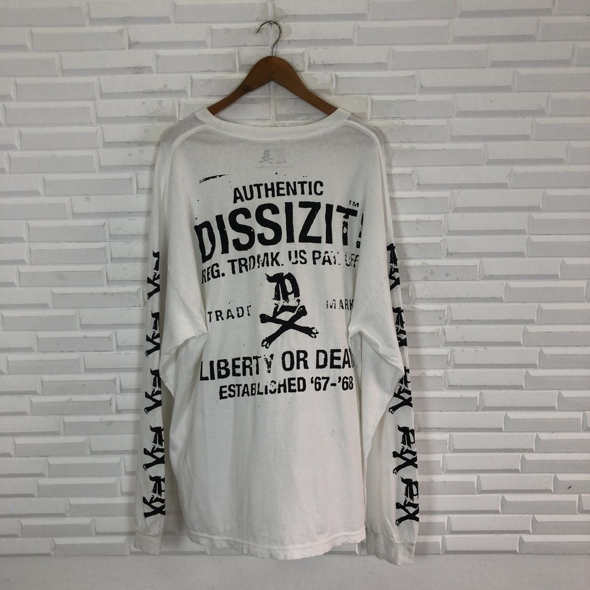 Dissizit × Seditionaries × Vintage DISSIZIT! LEBERTY OR DEATH VINTAGE LONG SLEEVE SHIRT Size US XXL / EU 58 / 5 - 4 Thumbnail