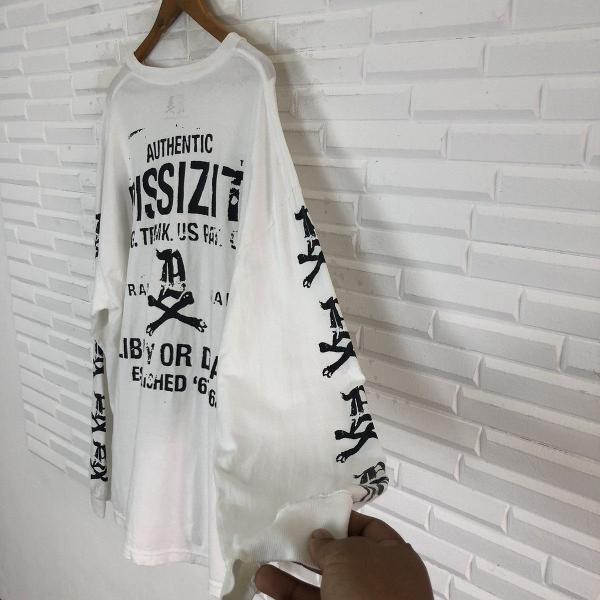 Dissizit × Seditionaries × Vintage DISSIZIT! LEBERTY OR DEATH VINTAGE LONG SLEEVE SHIRT Size US XXL / EU 58 / 5 - 7 Thumbnail