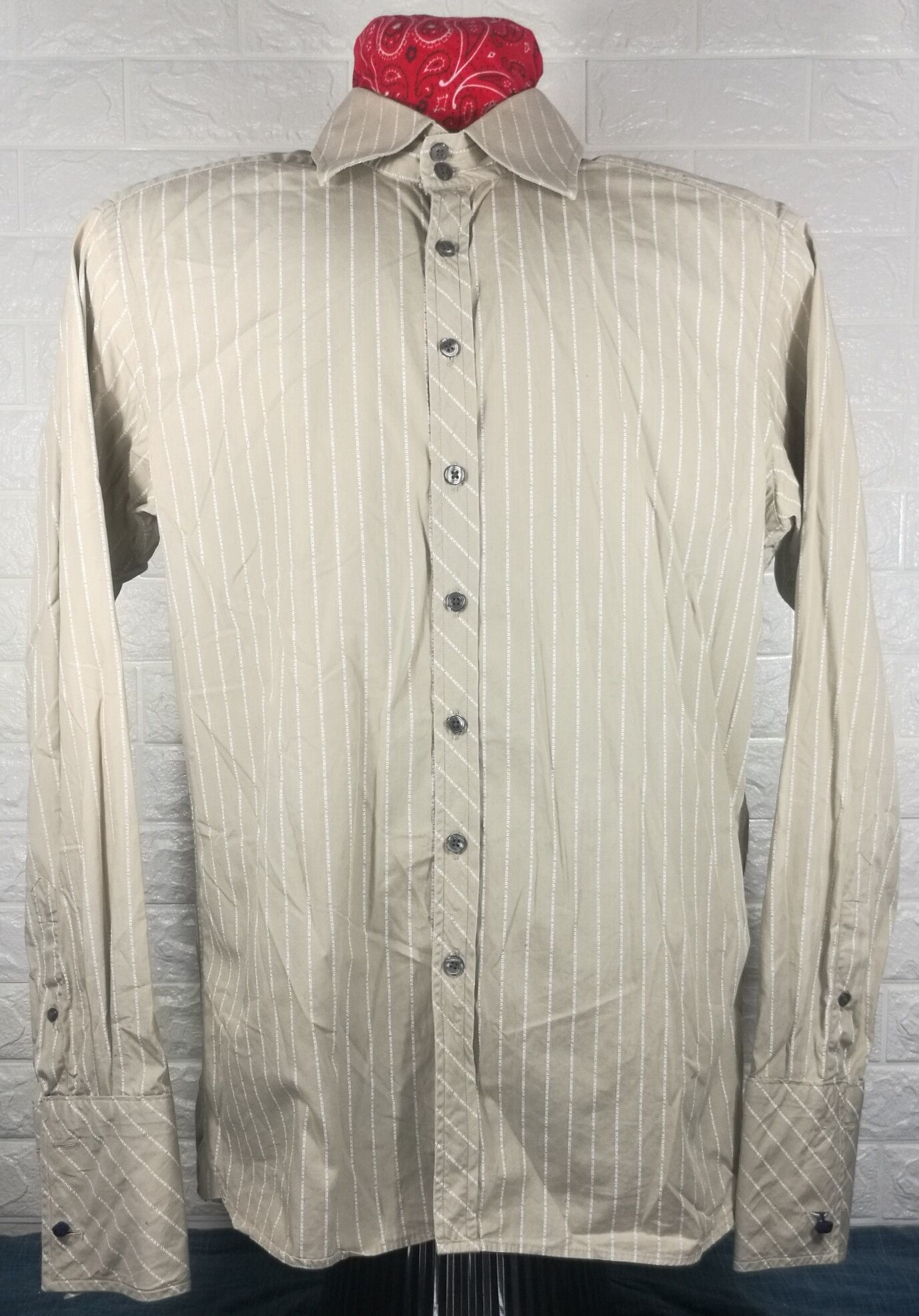 Burberry Vintage Burberry Striped Design Button Ups Shirt Size US L / EU 52-54 / 3 - 1 Thumbnail