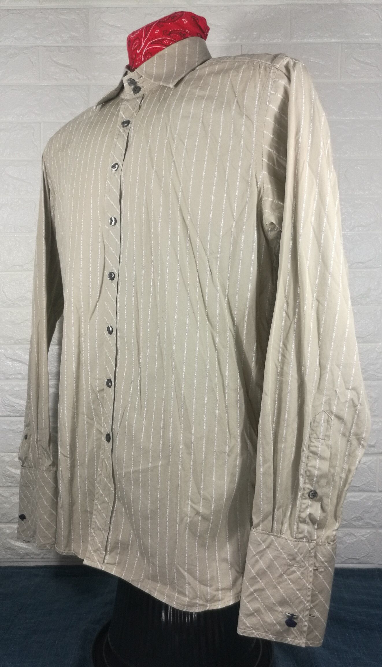 Burberry Vintage Burberry Striped Design Button Ups Shirt Size US L / EU 52-54 / 3 - 3 Thumbnail