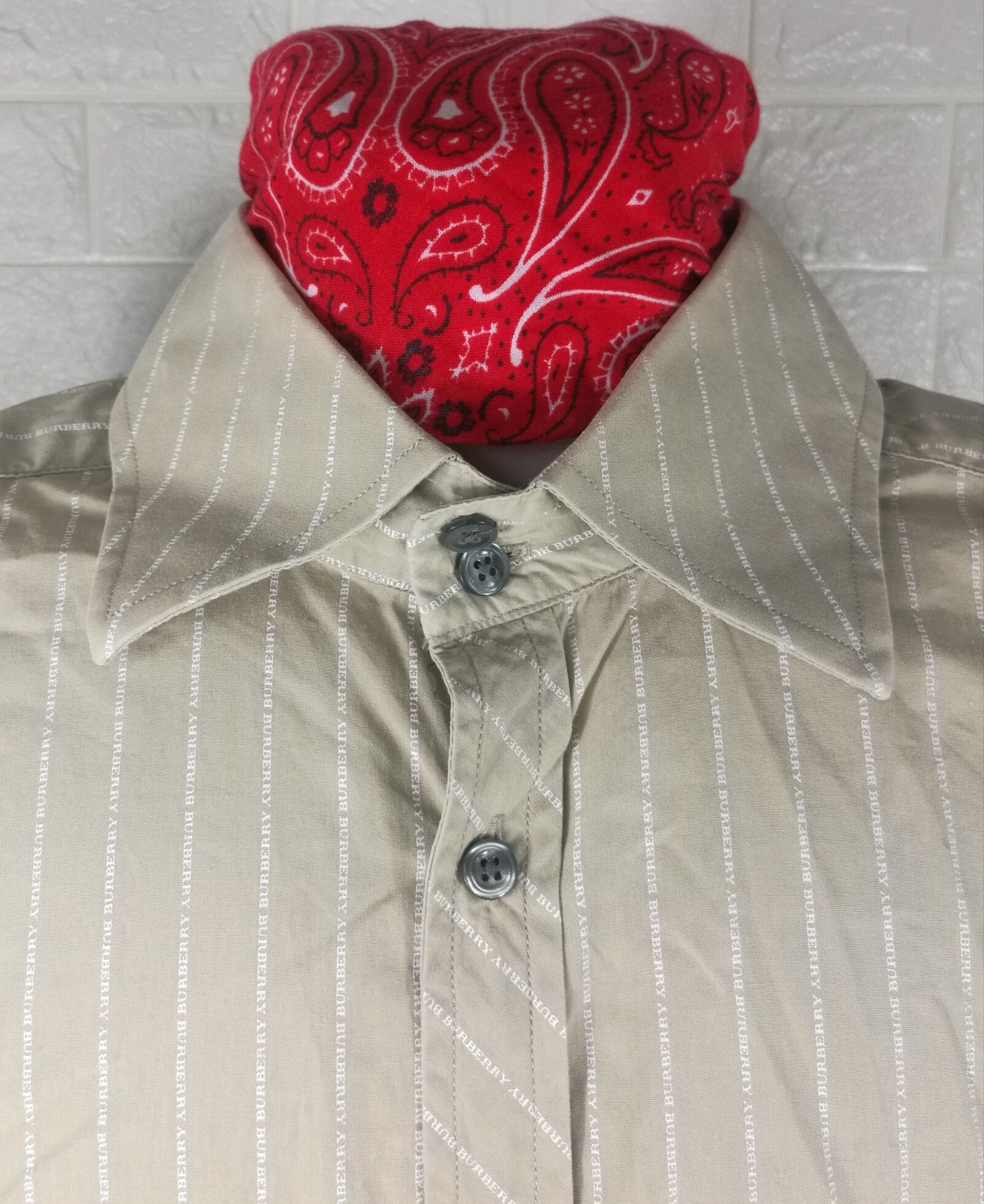 Burberry Vintage Burberry Striped Design Button Ups Shirt Size US L / EU 52-54 / 3 - 4 Thumbnail