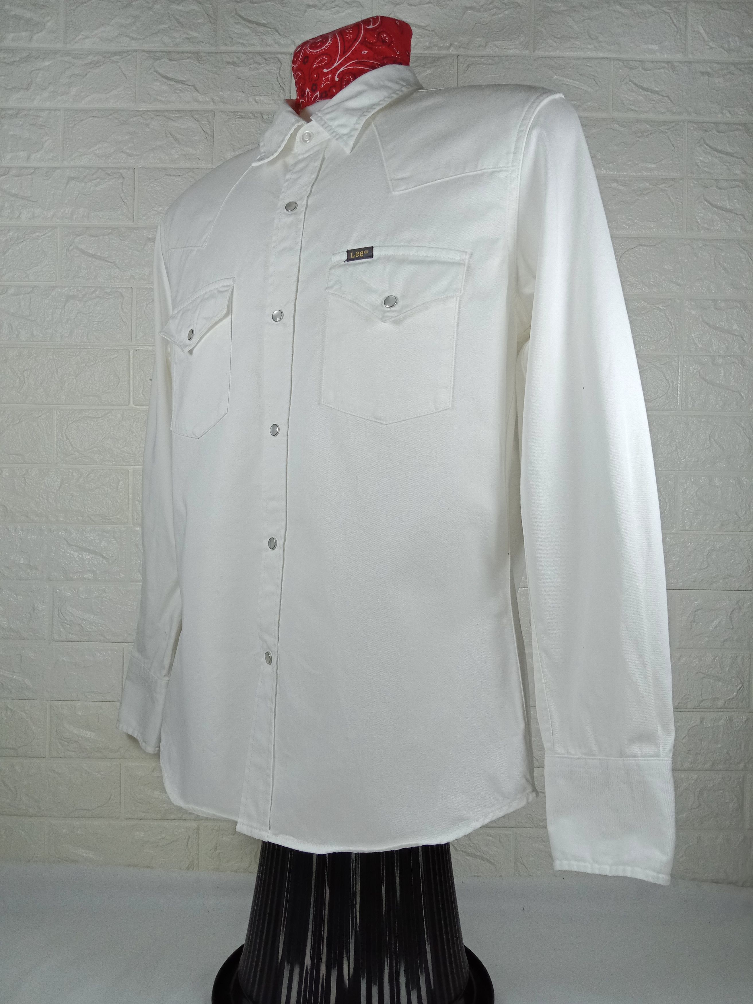 Lee Vintage Lee Long Sleeve Pearl Button Ups Shirt Size US L / EU 52-54 / 3 - 5 Thumbnail