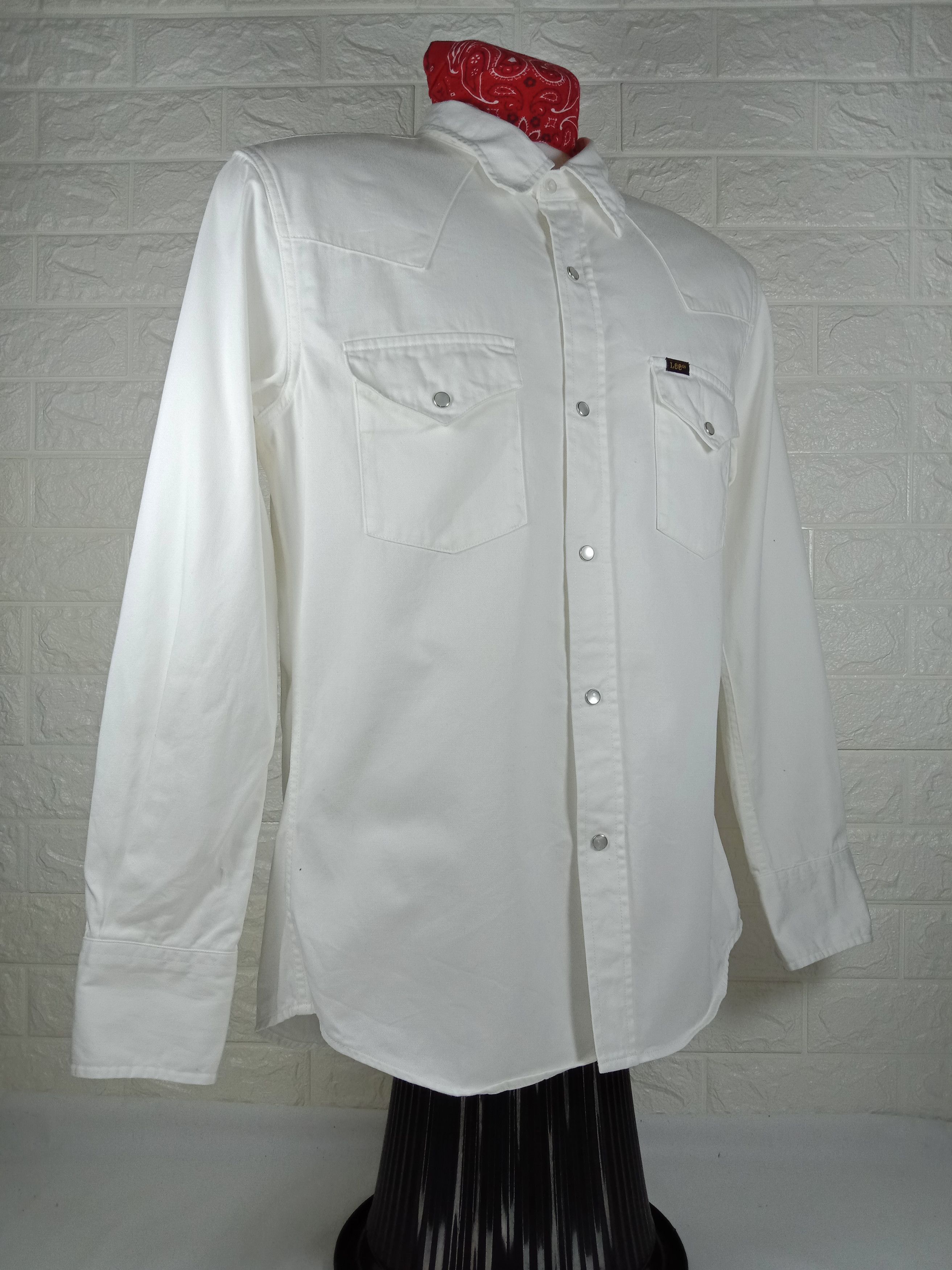 Lee Vintage Lee Long Sleeve Pearl Button Ups Shirt Size US L / EU 52-54 / 3 - 4 Thumbnail