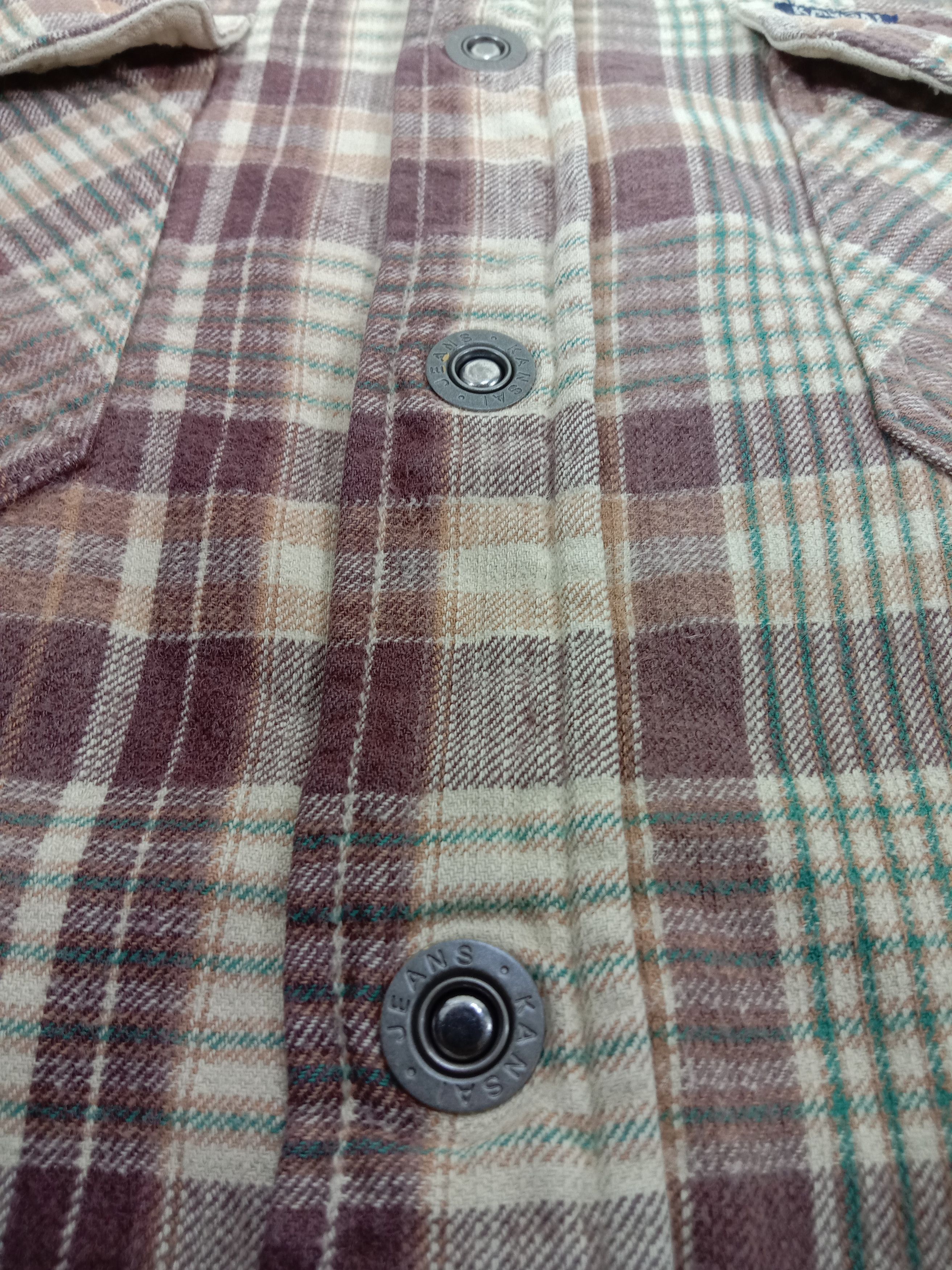 Kansai Yamamoto Vintage Kansai Yamamoto Flannel Button Up Long Sleeve Shirt Size US L / EU 52-54 / 3 - 7 Thumbnail