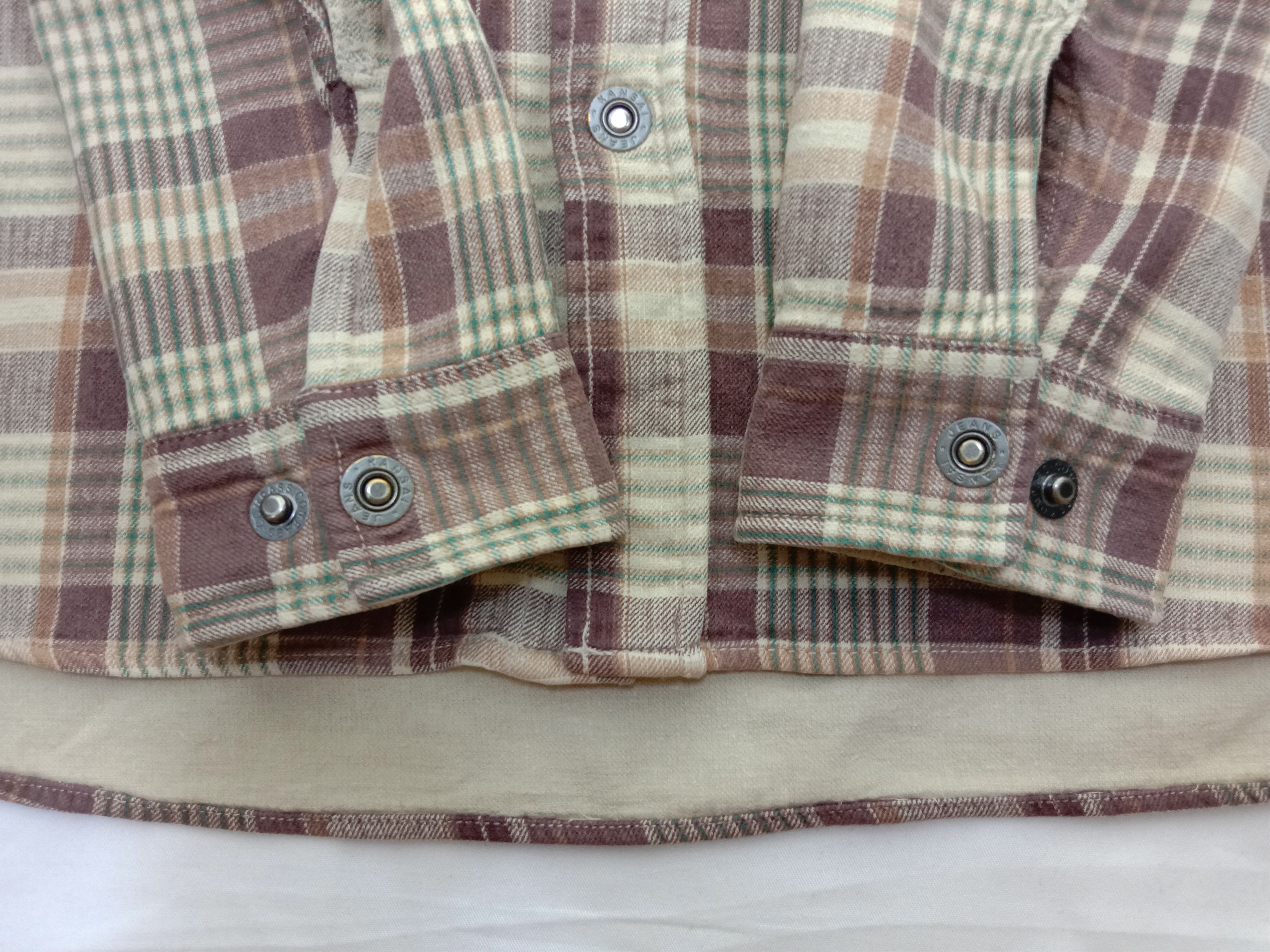 Kansai Yamamoto Vintage Kansai Yamamoto Flannel Button Up Long Sleeve Shirt Size US L / EU 52-54 / 3 - 6 Thumbnail