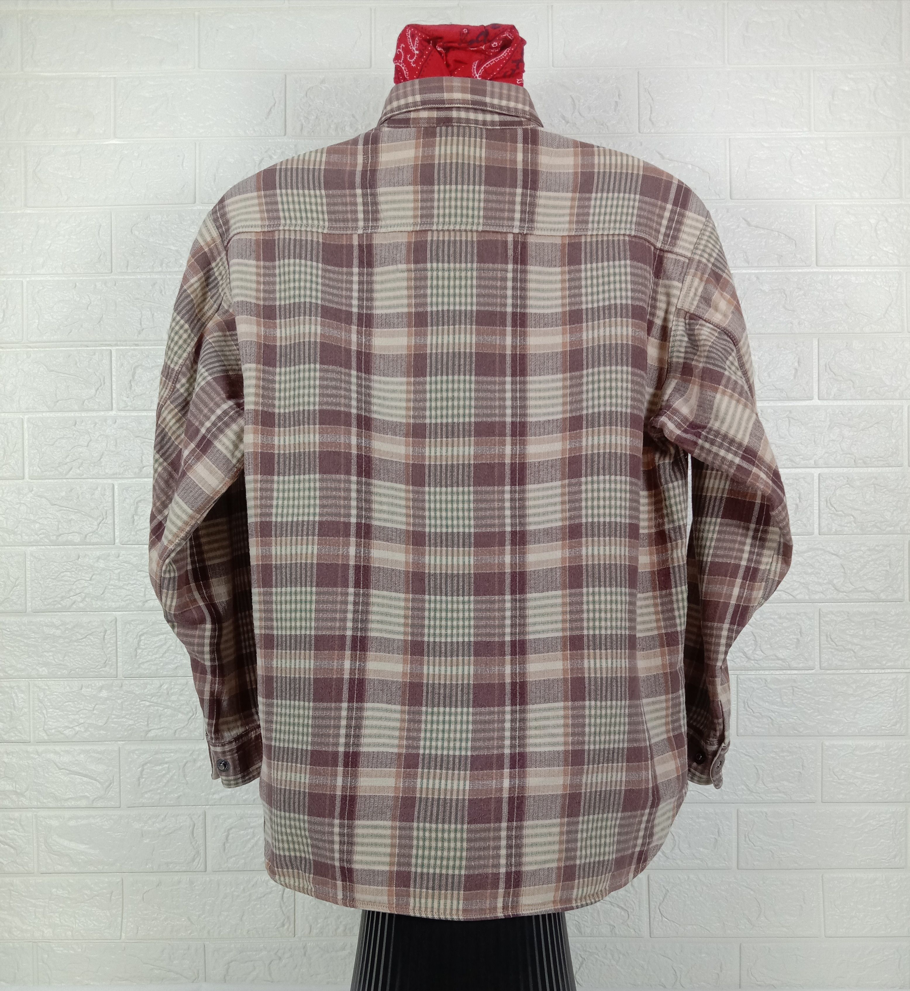 Kansai Yamamoto Vintage Kansai Yamamoto Flannel Button Up Long Sleeve Shirt Size US L / EU 52-54 / 3 - 5 Thumbnail