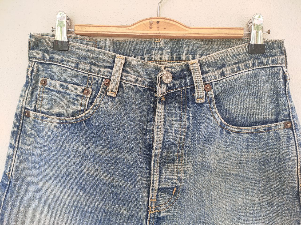 Levi's Vintage Clothing Big E Vtg Levi's 503 Distressed Selvedge Denim Size US 29 - 8 Thumbnail