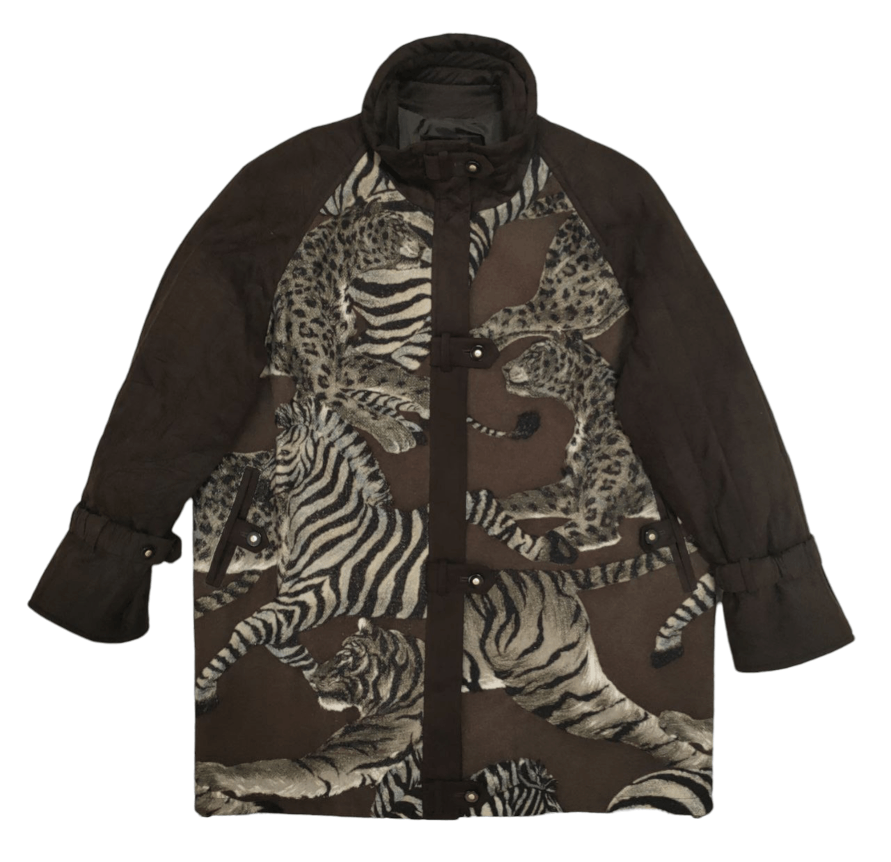 Vintage ❎ Trois Onze Cing Printed Wool Jacket Size US L / EU 52-54 / 3 - 2 Thumbnail
