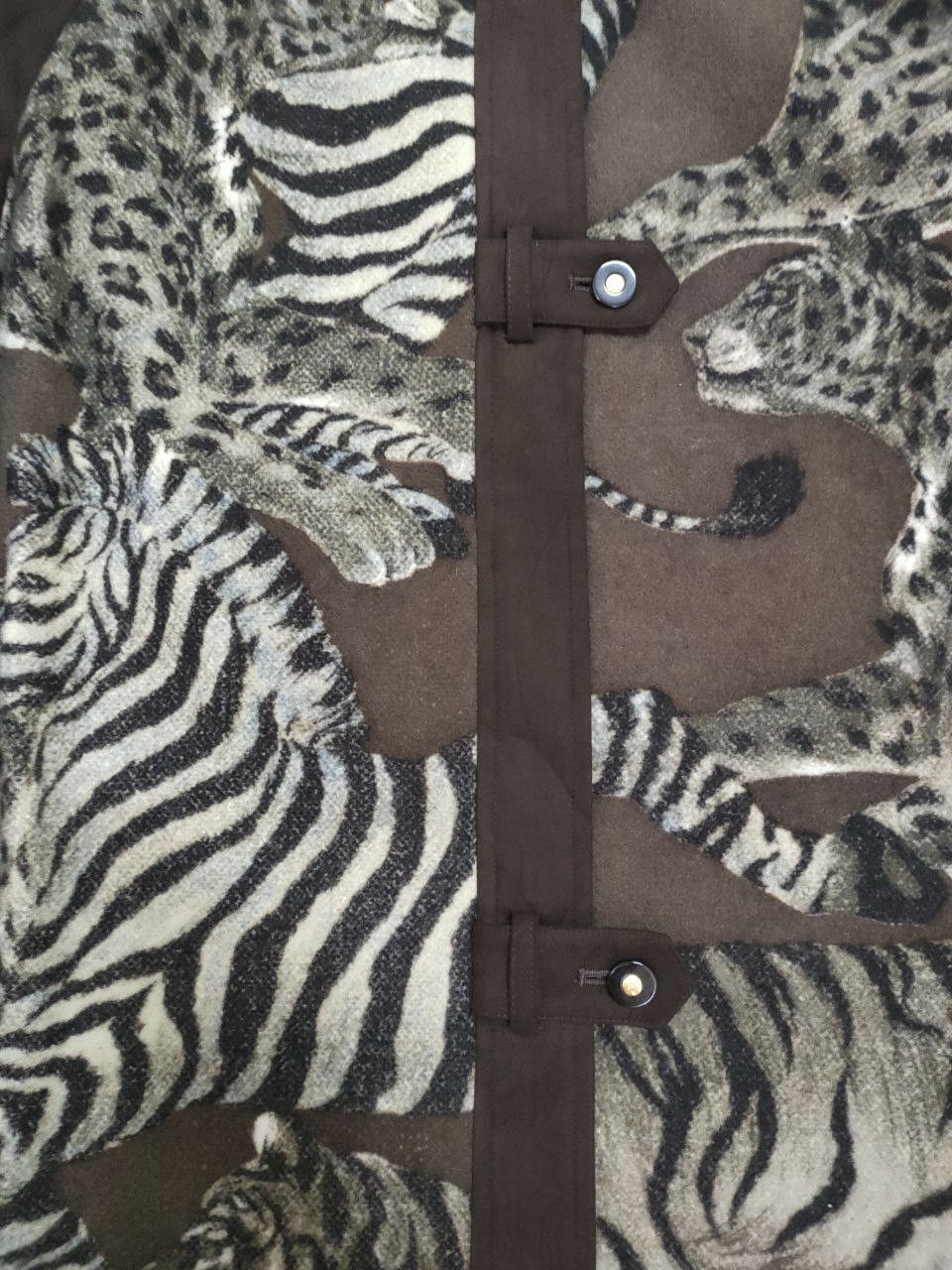Vintage ❎ Trois Onze Cing Printed Wool Jacket Size US L / EU 52-54 / 3 - 4 Thumbnail