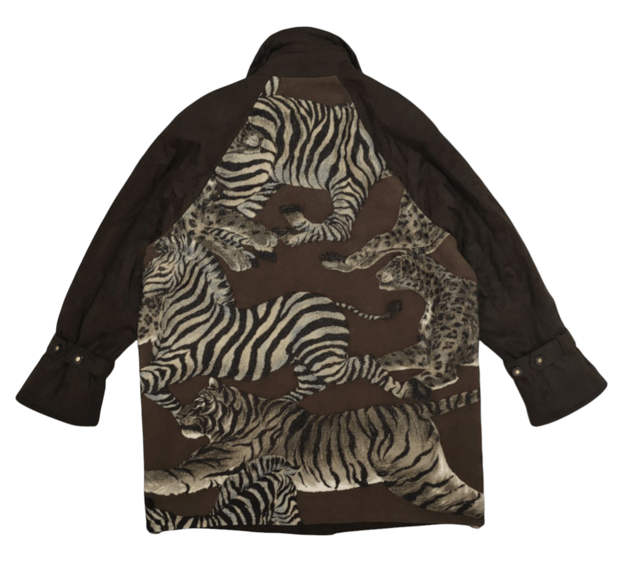 Vintage ❎ Trois Onze Cing Printed Wool Jacket Size US L / EU 52-54 / 3 - 1 Thumbnail