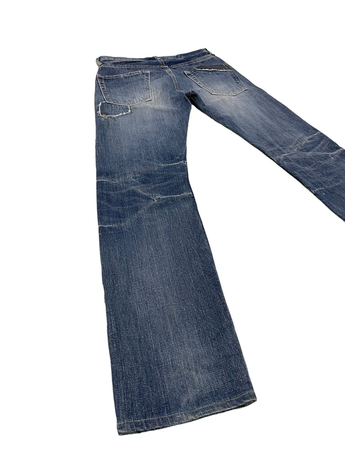 Japanese Brand Slim Jeans Spellbound Japan Patchwork Boro Denim 5🟦6 Size US 29 - 13 Thumbnail