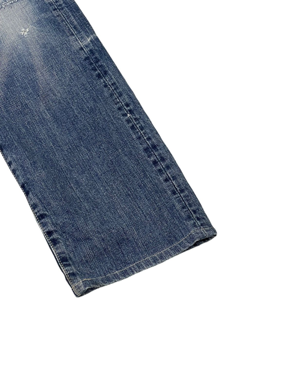 Japanese Brand Slim Jeans Spellbound Japan Patchwork Boro Denim 5🟦6 Size US 29 - 4 Thumbnail