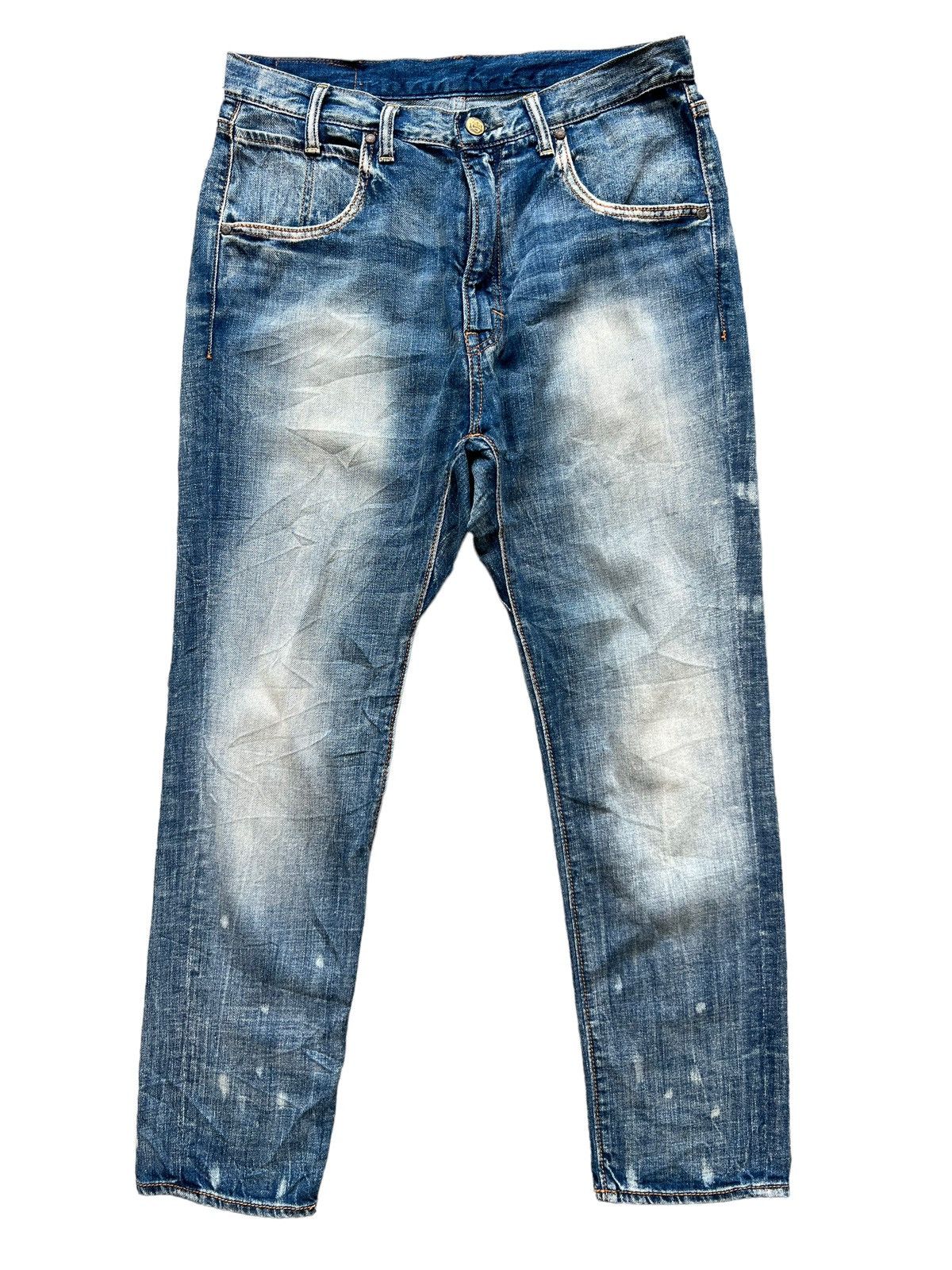 Japanese Brand Limited Edition RNA Inc Japan Punk Patches Denim Jeans 31 Size 31" - 2 Thumbnail