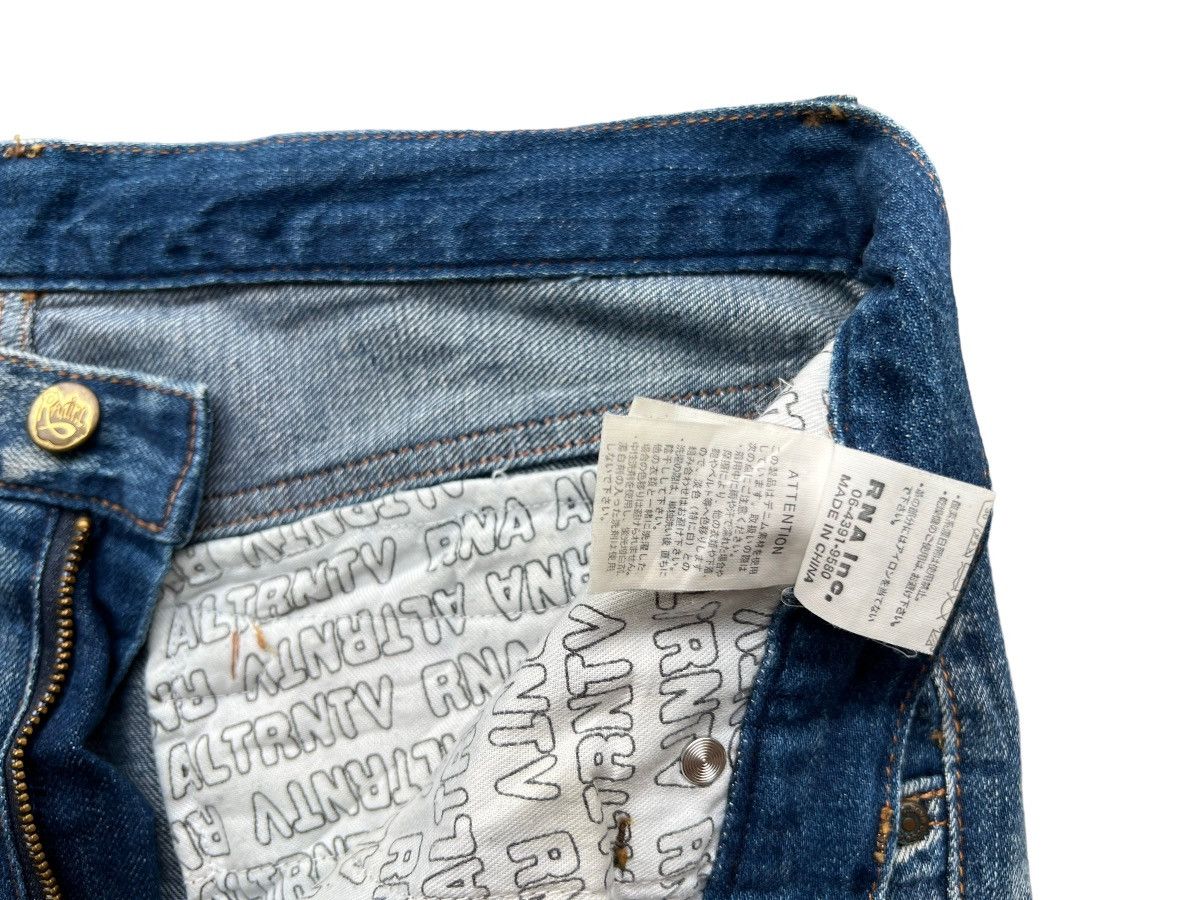 Japanese Brand Limited Edition RNA Inc Japan Punk Patches Denim Jeans 31 Size 31" - 12 Thumbnail