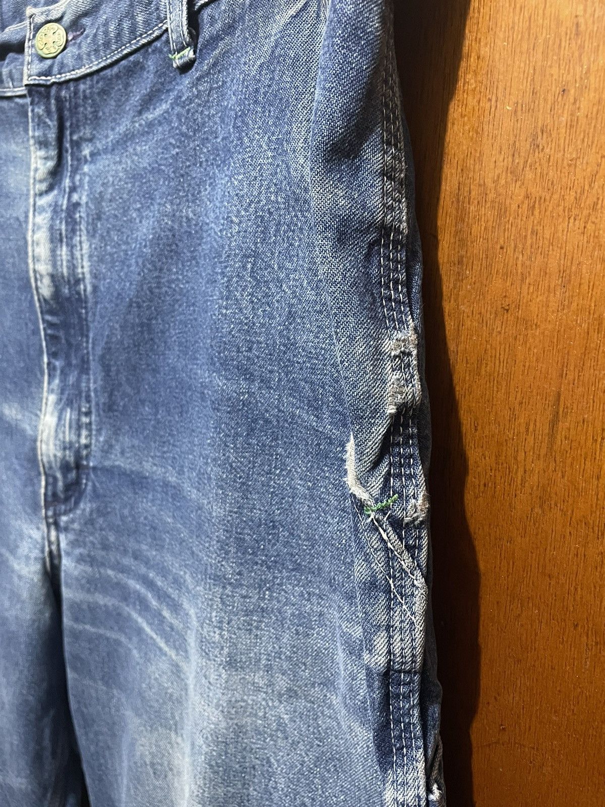 Vintage Vintage Osh Kosh Workers Distressed Jeans Size US 35 - 7 Thumbnail