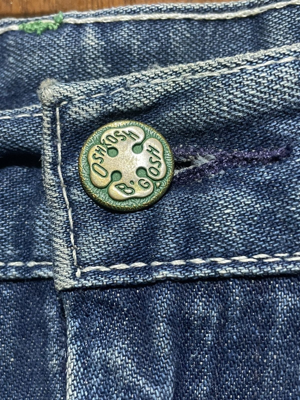 Vintage Vintage Osh Kosh Workers Distressed Jeans Size US 35 - 9 Thumbnail