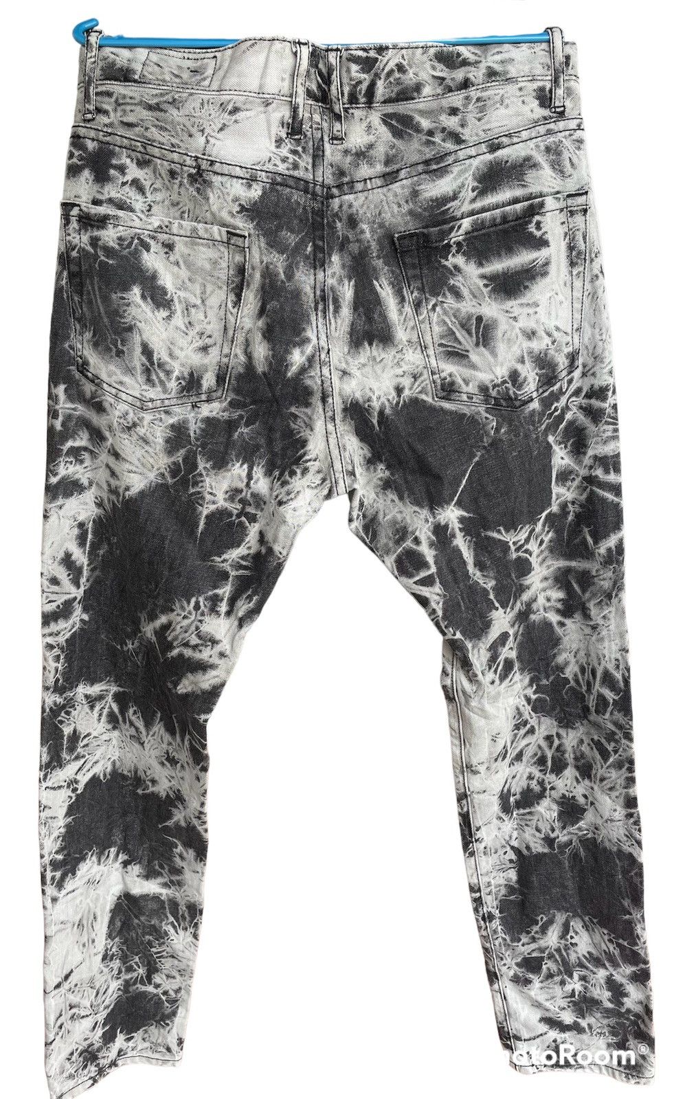 Japanese Brand Very Rare Semantic Design Painted Skinny Jeans Size US 33 - 4 Thumbnail