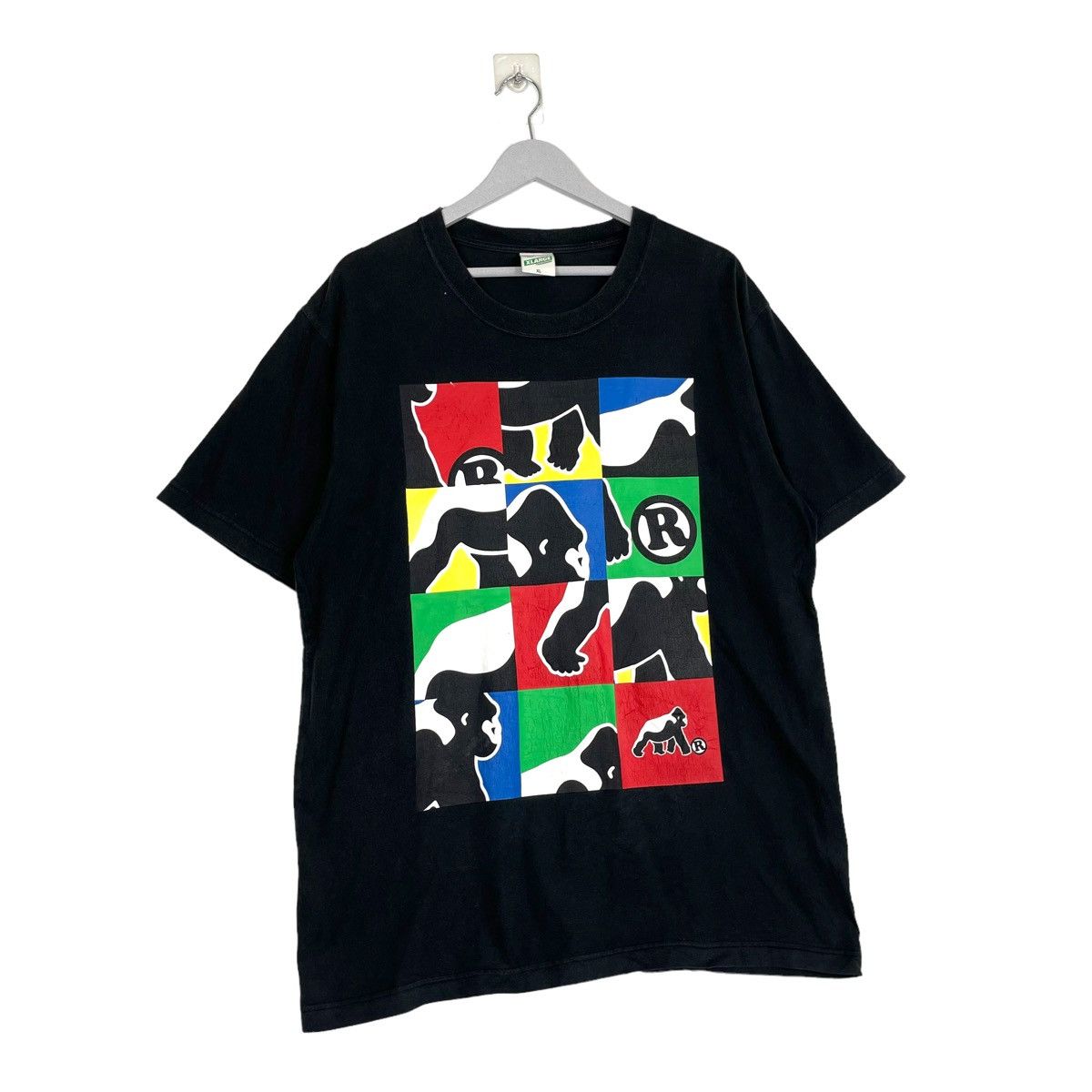 Vintage × Xlarge 💥90s XLARGE PUZZLE LOGO TSHIRT Size US L / EU 52-54 / 3 - 3 Thumbnail