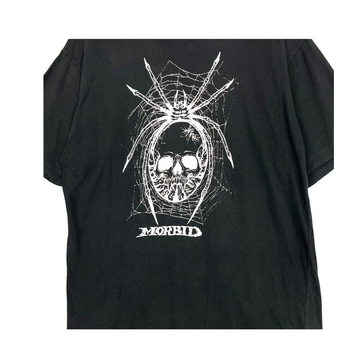 Band Tees × Vintage 💥RARE 90s MORBID SKULL PUSHHEAD LOGO TSHIRT Size US L / EU 52-54 / 3 - 6 Thumbnail