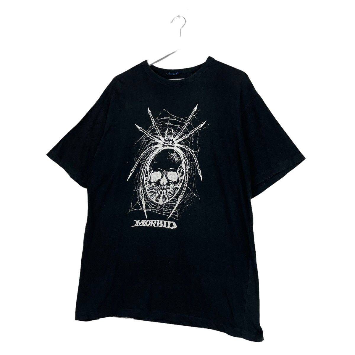 Band Tees × Vintage 💥RARE 90s MORBID SKULL PUSHHEAD LOGO TSHIRT Size US L / EU 52-54 / 3 - 2 Thumbnail