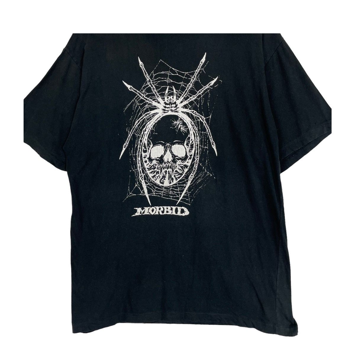 Band Tees × Vintage 💥RARE 90s MORBID SKULL PUSHHEAD LOGO TSHIRT Size US L / EU 52-54 / 3 - 5 Thumbnail