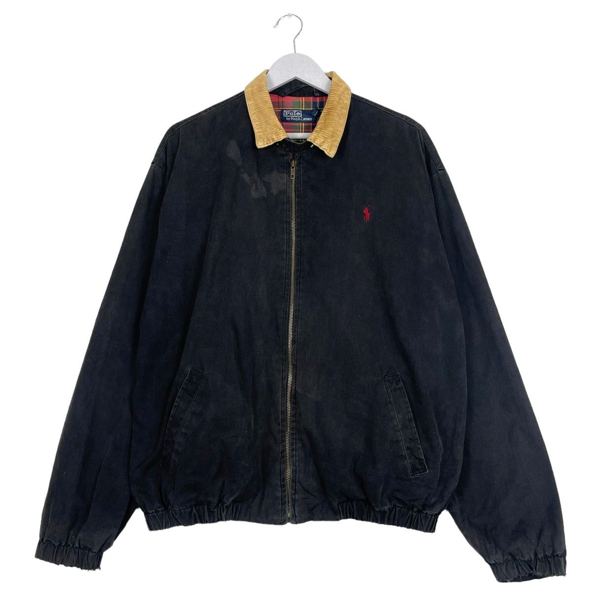 Polo Ralph Lauren 💥90s POLO RALPH LAUREN BOMBER ZIPPER JACKET Size US XL / EU 56 / 4 - 2 Thumbnail