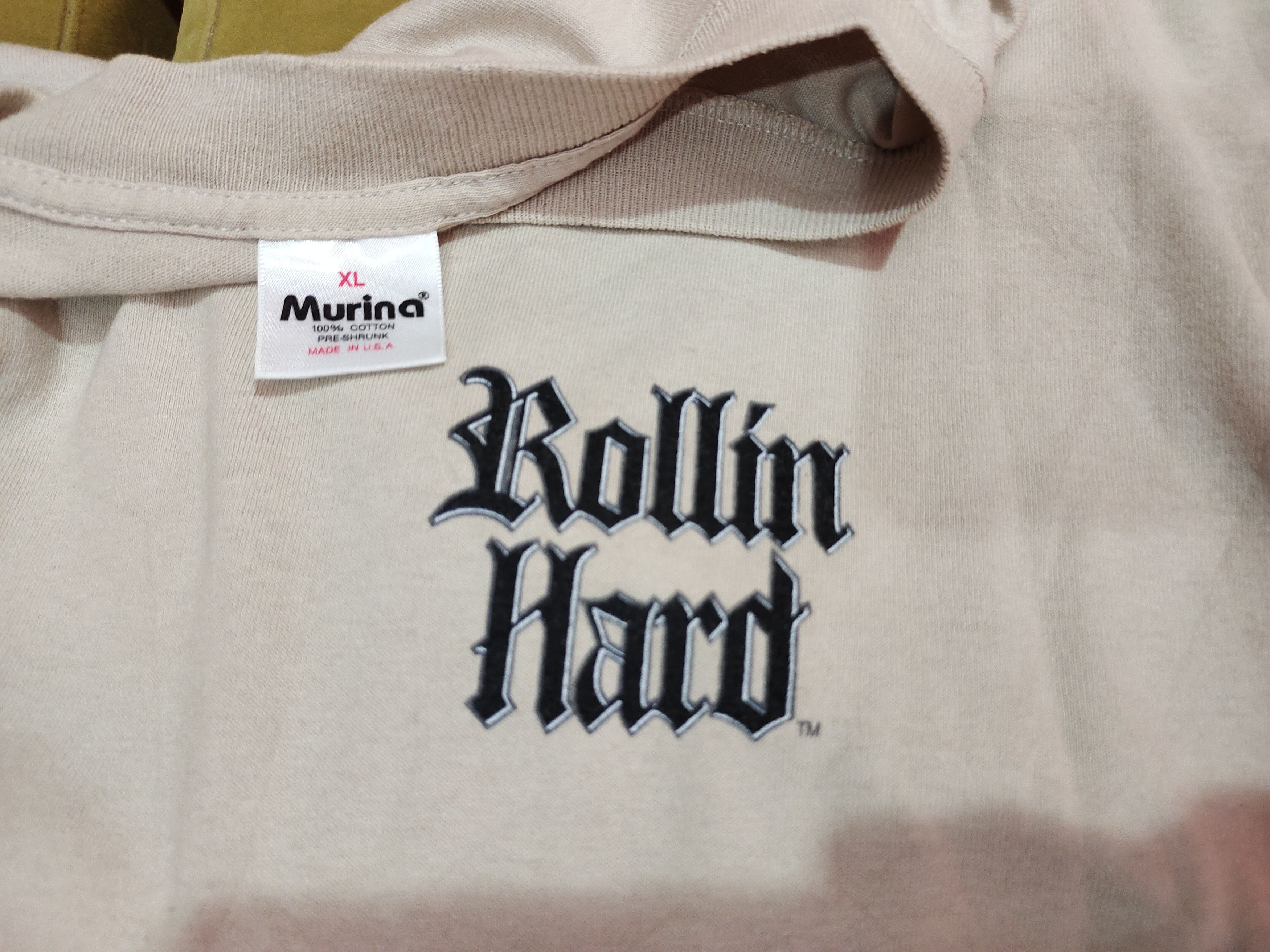 Vintage Vintage @1995 Rollin Hard (Two Down) Tshirt Size US XL / EU 56 / 4 - 6 Thumbnail