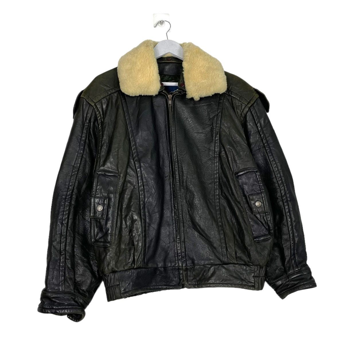 Robert Comstock 💥60s ROBERT COMSTOCK AVIATOR LEATHER JACKET Size US M / EU 48-50 / 2 - 3 Thumbnail