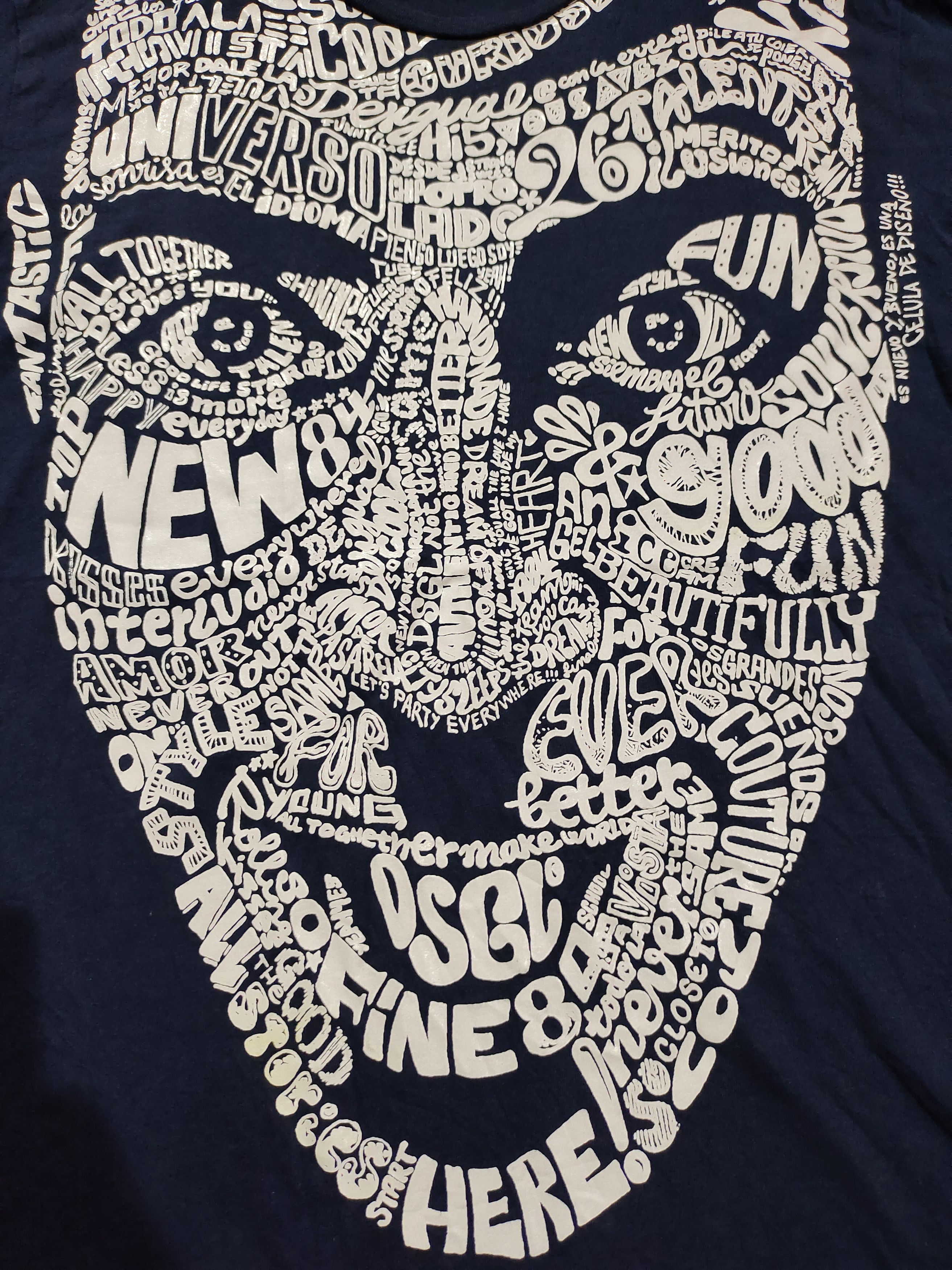 Desigual Desigual art face design tshirt Size US L / EU 52-54 / 3 - 1 Thumbnail