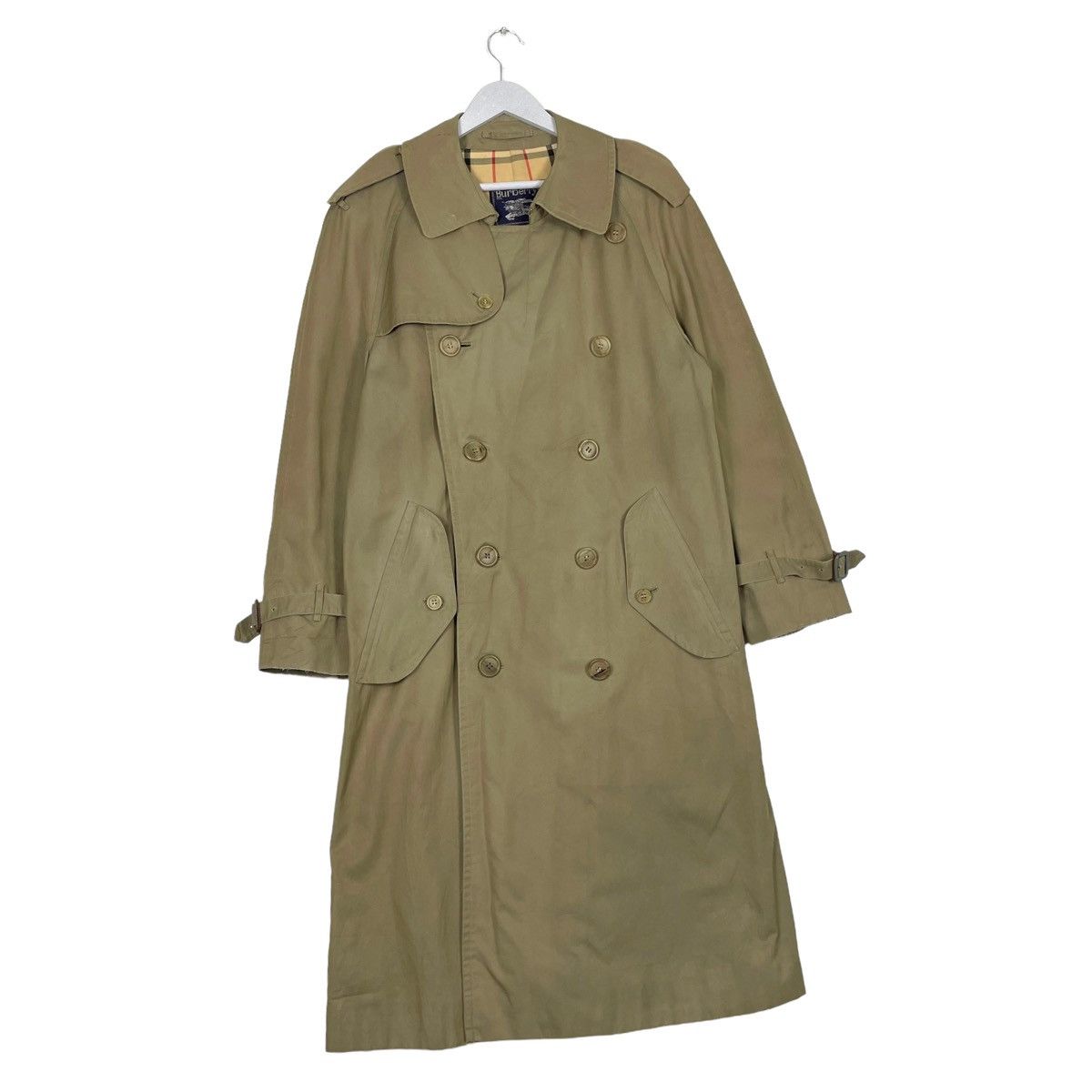 Burberry Prorsum × Vintage 💥VINTAGE BURBERRYS PRORSUM TRENCH BREASTED LONG JACKET Size US L / EU 52-54 / 3 - 4 Thumbnail