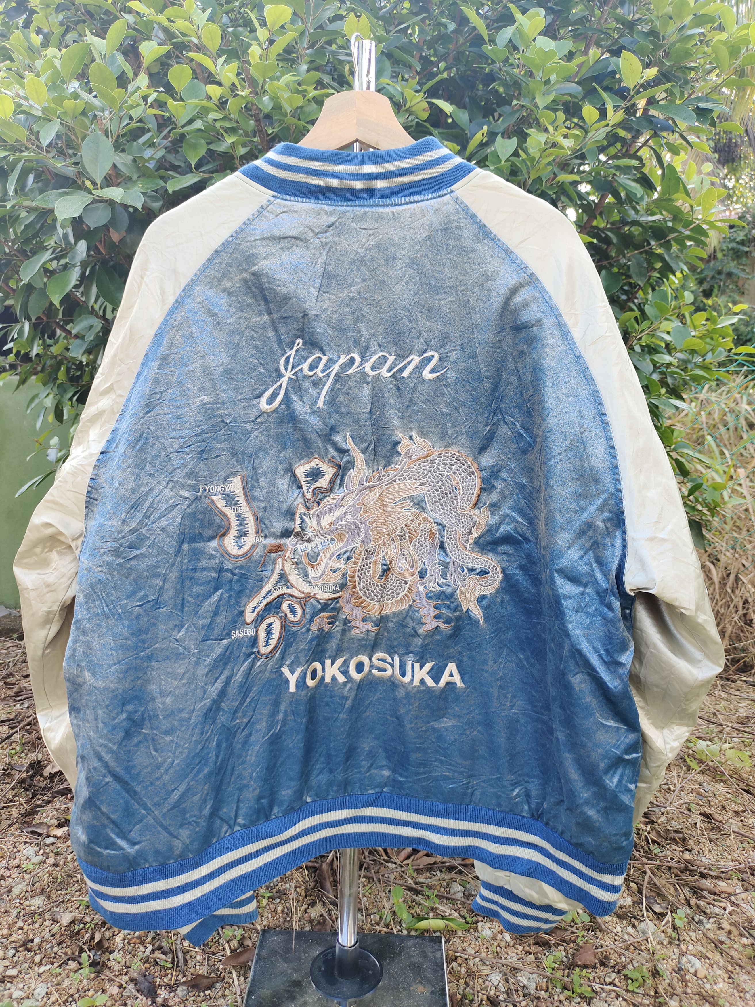Japanese Brand Sukajan Dragon Embroidered Jacket Size US XL / EU 56 / 4 - 7 Thumbnail