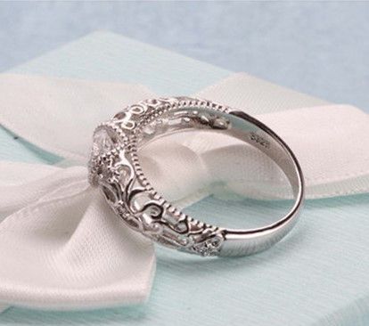 Jewelry Vintage Creative Silver Ring Size ONE SIZE - 1 Thumbnail