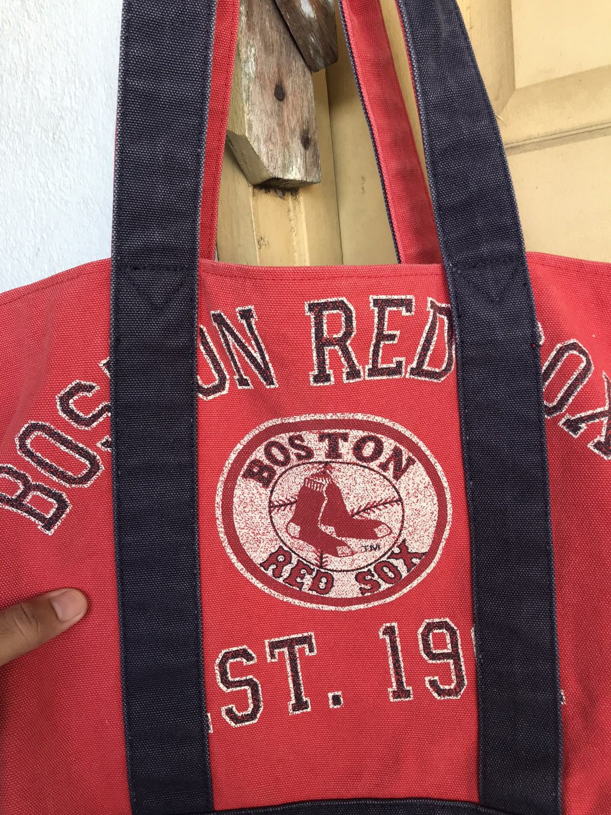Japanese Brand Vintage Mlb Boston Red Sox x Uniqlo Canvas Tote Bag Size ONE SIZE - 5 Thumbnail