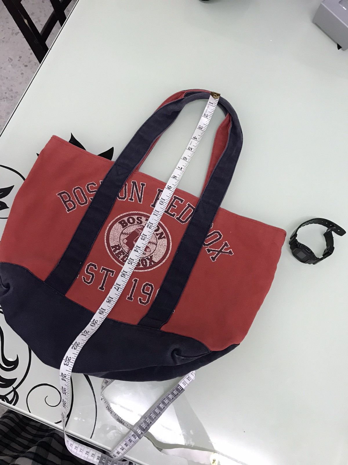 Japanese Brand Vintage Mlb Boston Red Sox x Uniqlo Canvas Tote Bag Size ONE SIZE - 18 Thumbnail