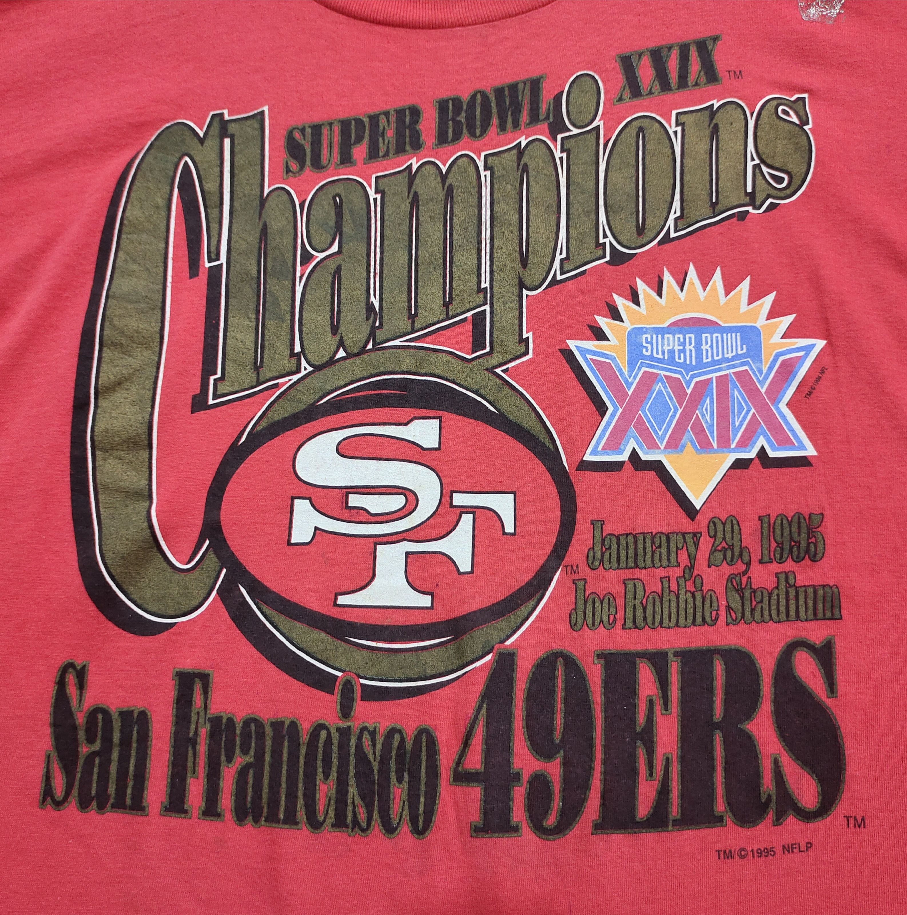 NFL × Vintage San francisco 49ERS Super Bowl XXIX Champion vintage tshirt Size US XL / EU 56 / 4 - 1 Thumbnail
