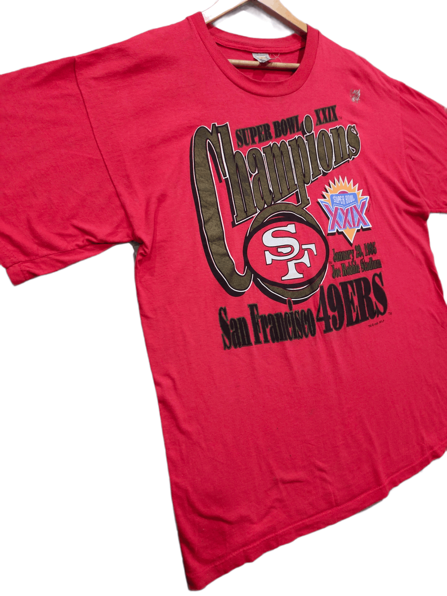 NFL × Vintage San francisco 49ERS Super Bowl XXIX Champion vintage tshirt Size US XL / EU 56 / 4 - 3 Thumbnail