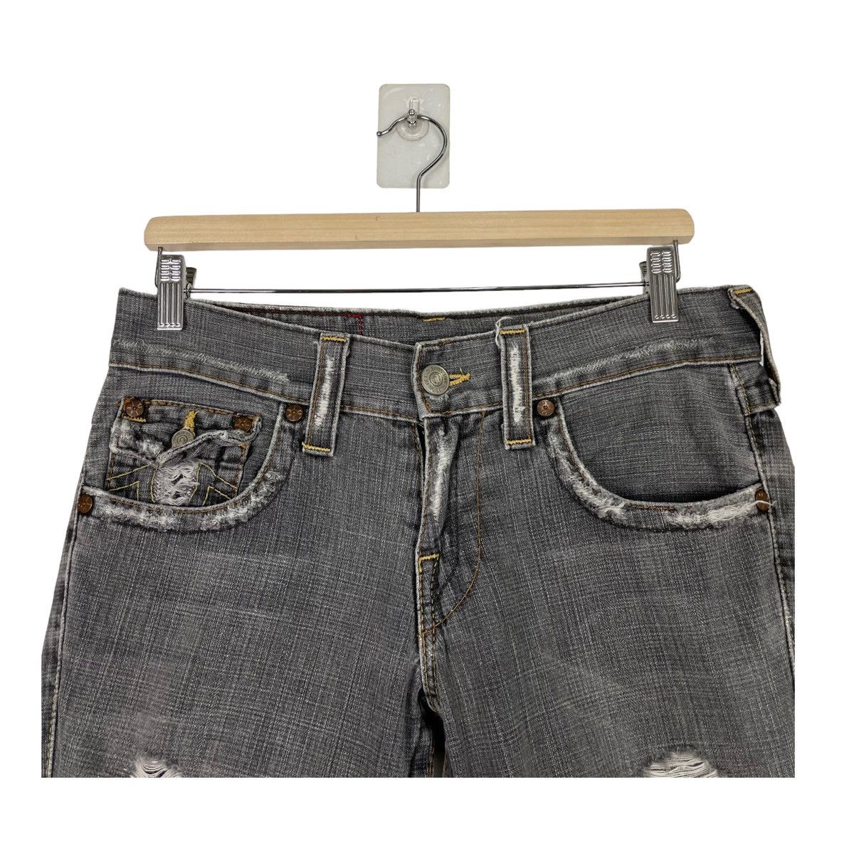 True Religion 💥FLARE DISTRESSED BOOTCUT DENIM JEANS Size US 32 / EU 48 - 4 Thumbnail