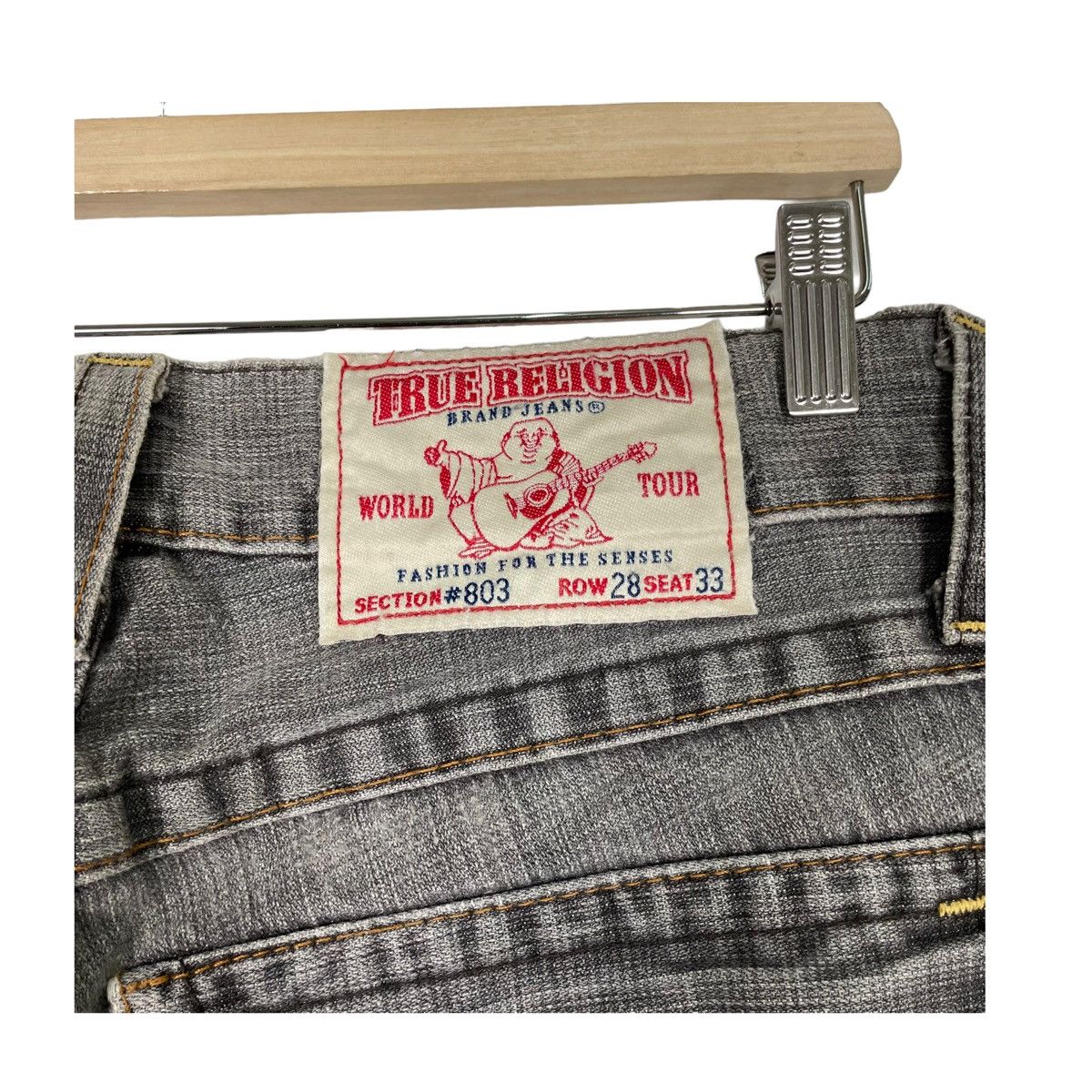 True Religion 💥FLARE DISTRESSED BOOTCUT DENIM JEANS Size US 32 / EU 48 - 11 Thumbnail