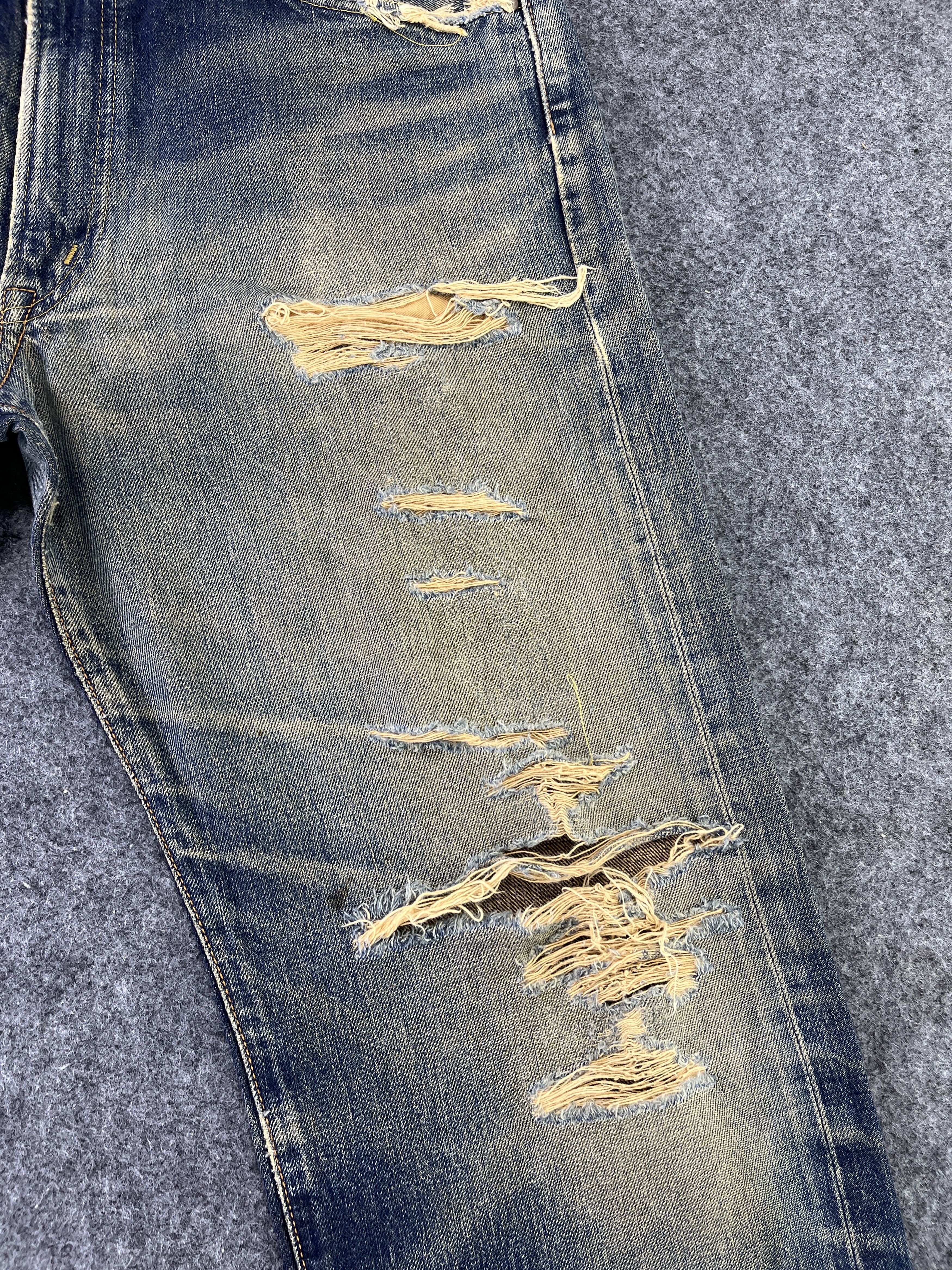 Edwin Edwin 505 xx Distressed Faded Jeans Pants J868 Size US 33 - 9 Thumbnail
