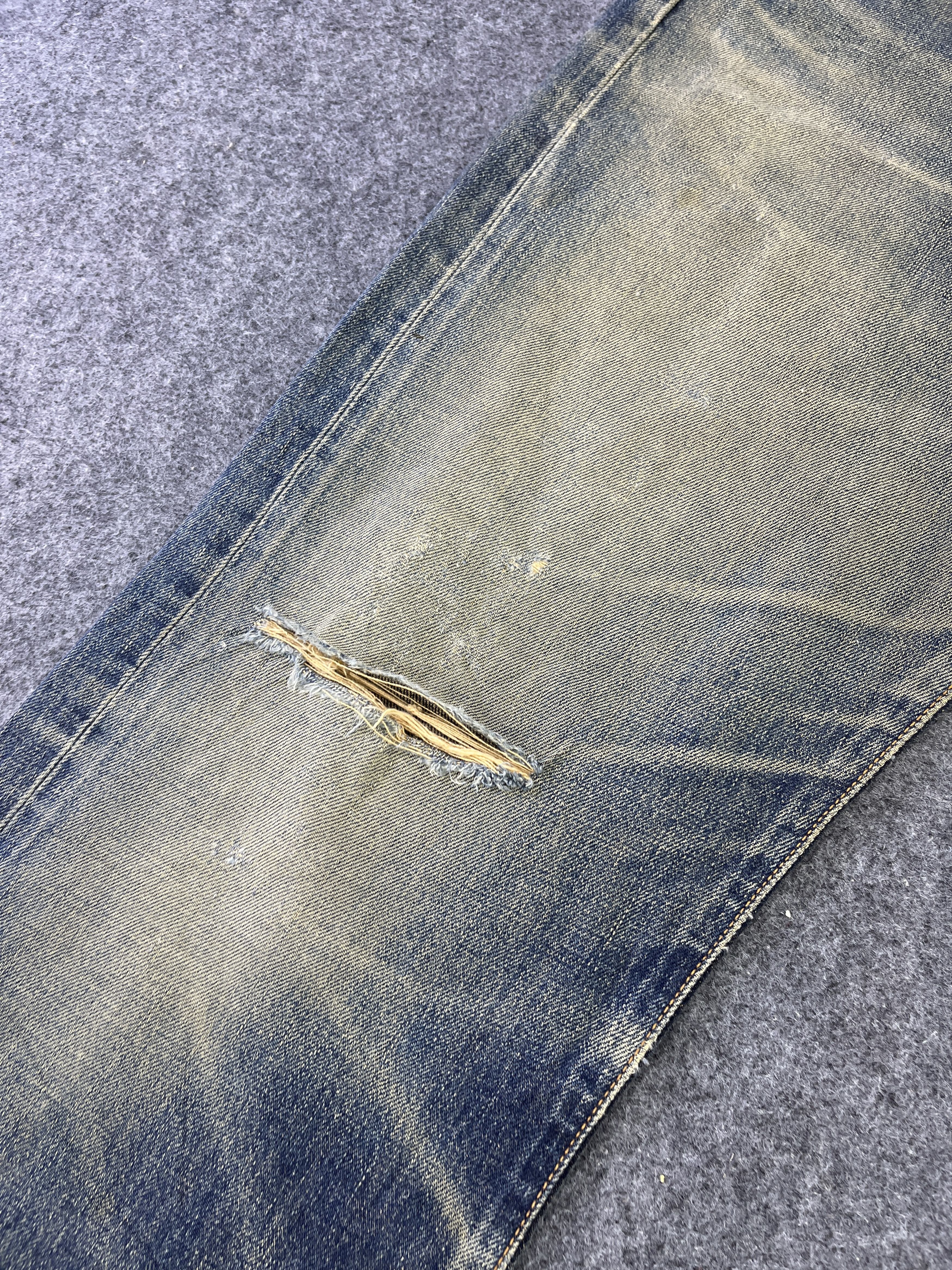 Edwin Edwin 505 xx Distressed Faded Jeans Pants J868 Size US 33 - 10 Thumbnail